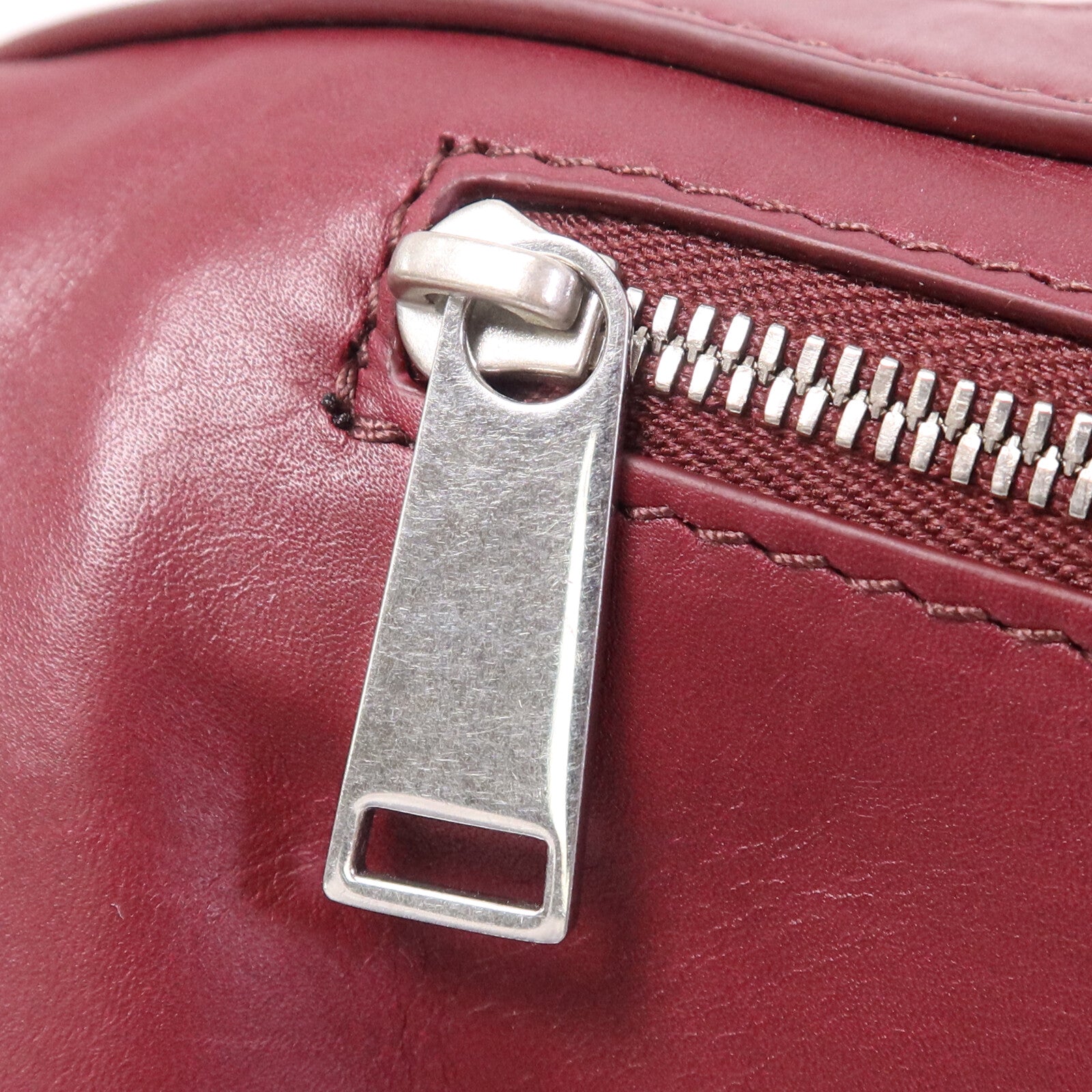 BOTTEGA VENETA 【激減優惠】牛皮皮革Marco Poio Messenger Bag銀扣肩背袋