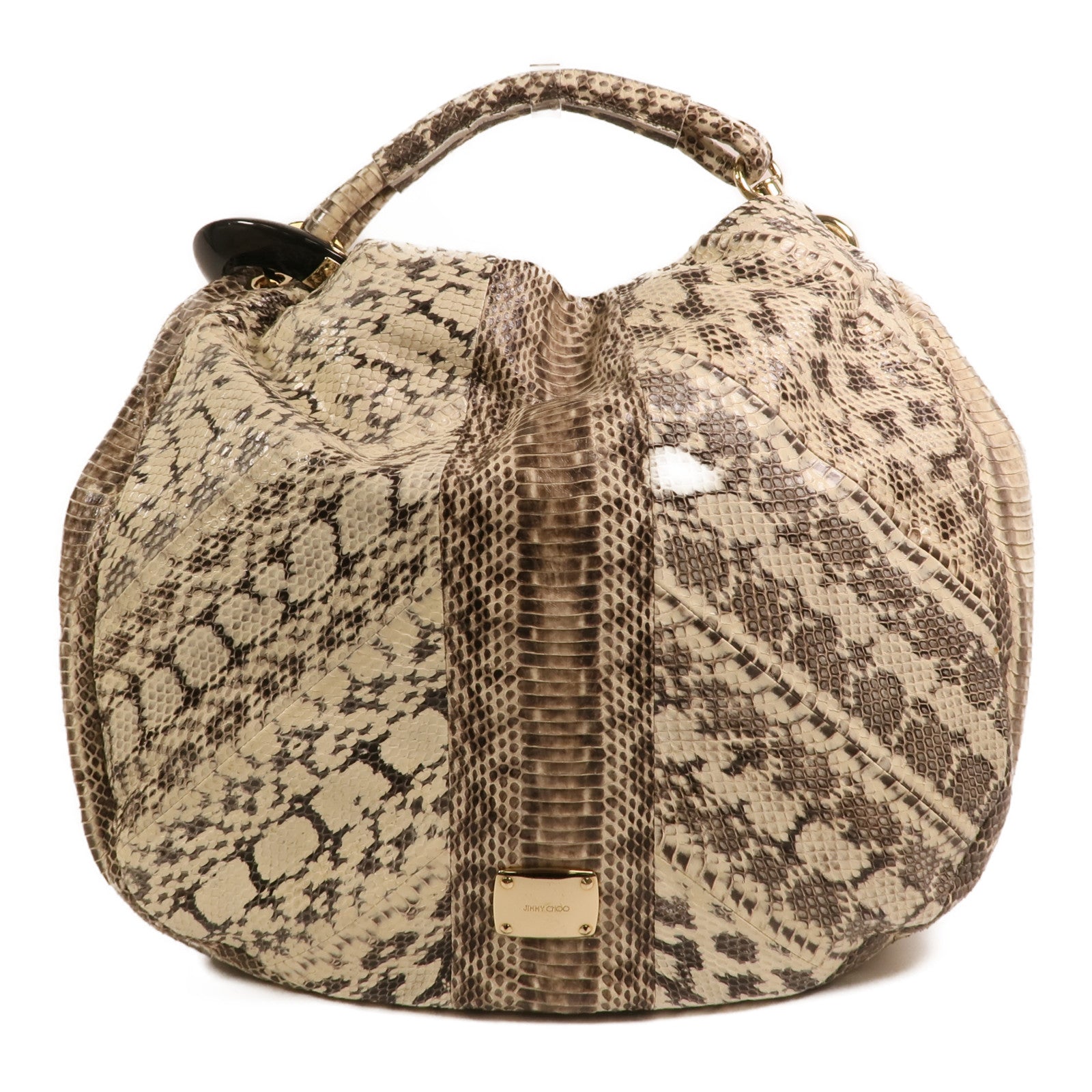JIMMY CHOO 蛇皮皮革Hand Bag金扣手挽袋