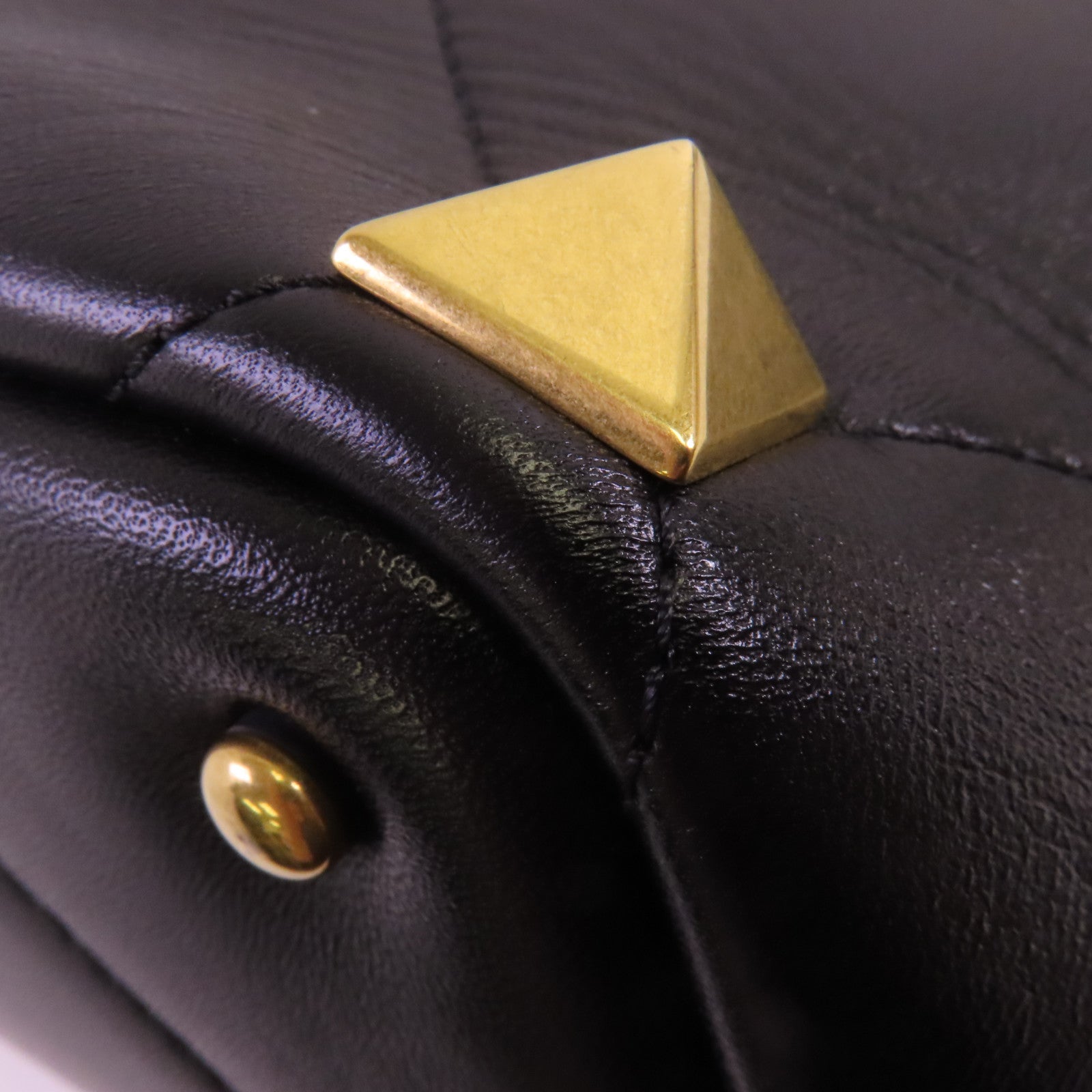 Valentino 牛皮皮革Rockstud金扣手挽肩背兩用袋