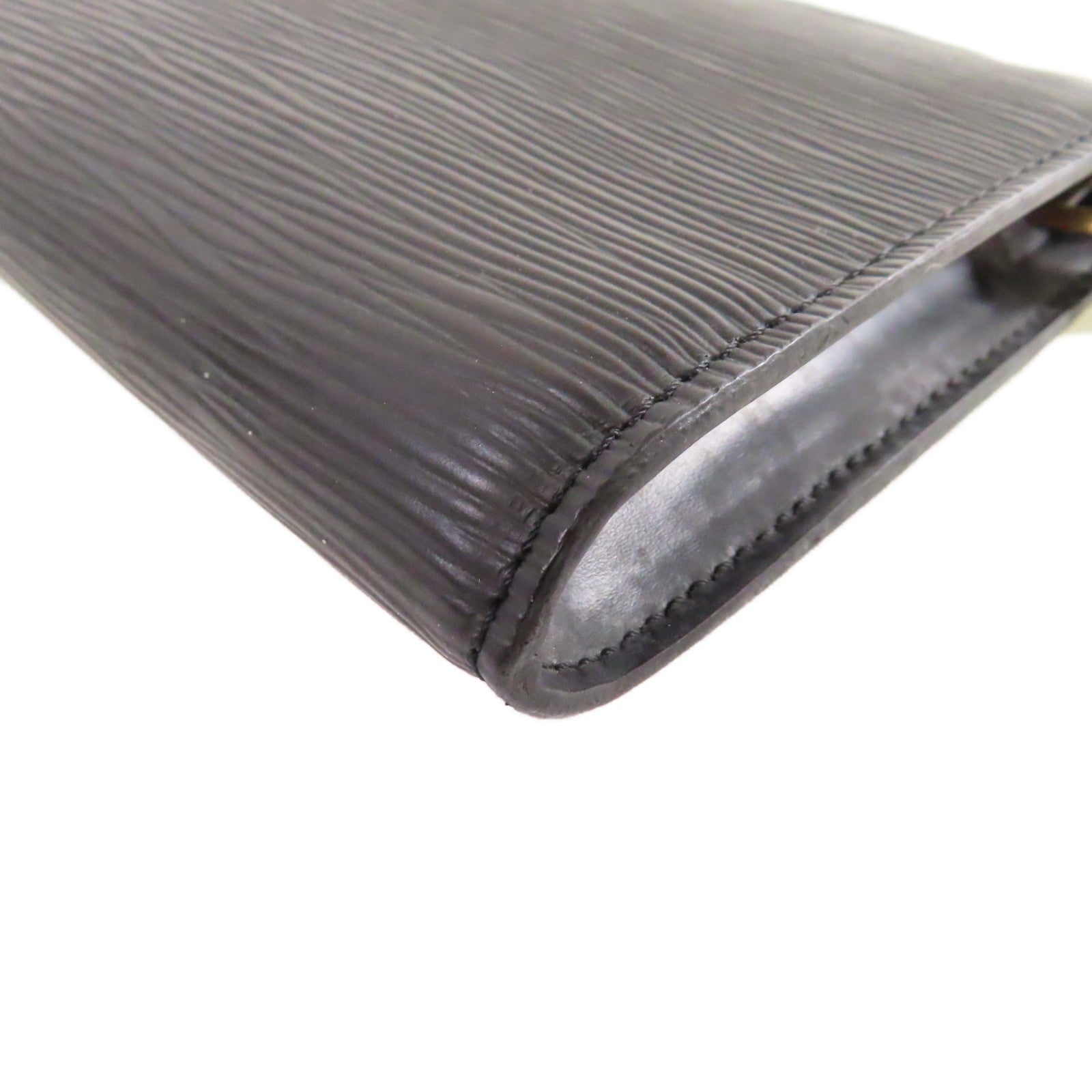 LOUIS VUITTON 【激減優惠】Epi Pochette Accessoires Pouch Handbag金扣手挽袋黑色