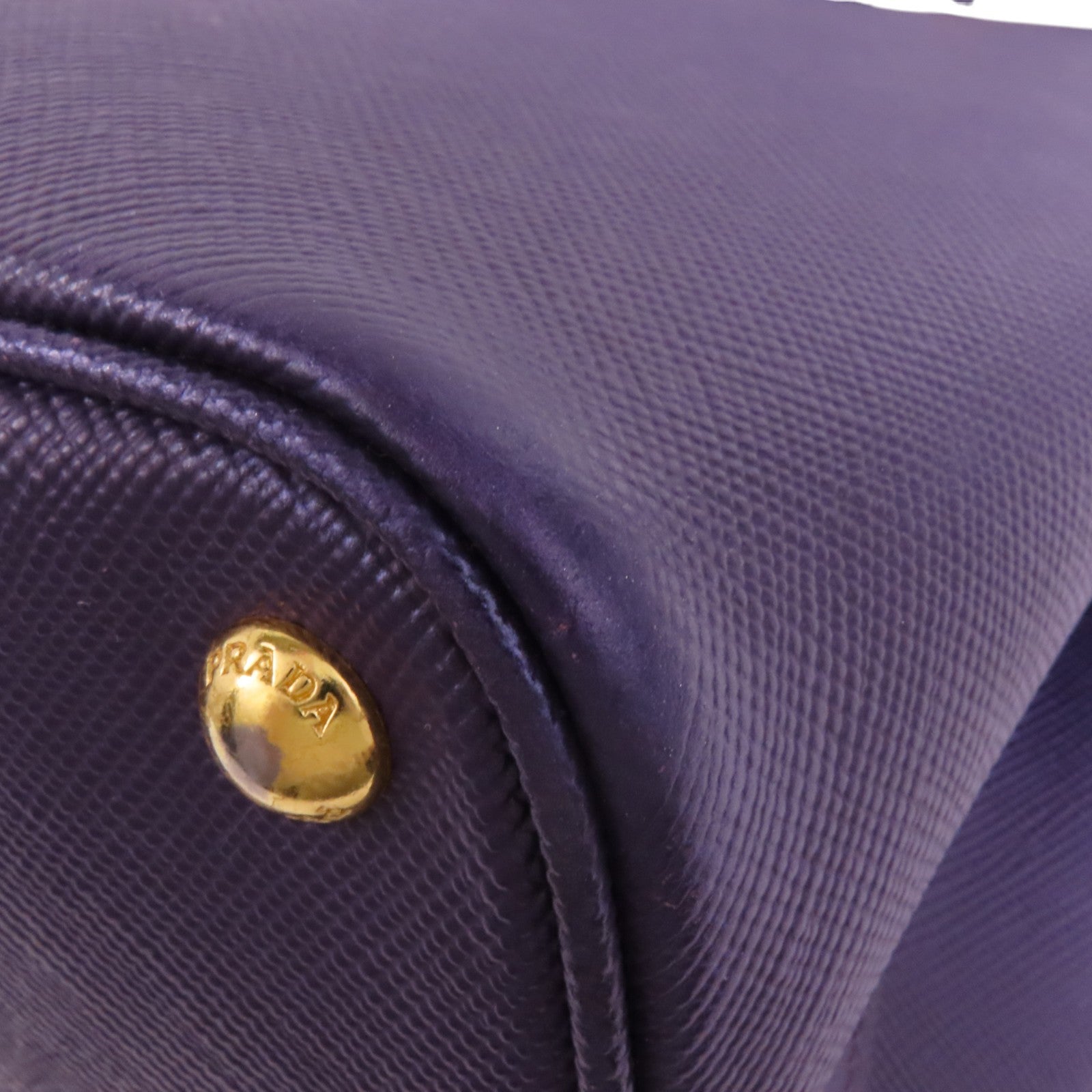 PRADA Saffiano皮革Double金扣手挽肩背兩用袋