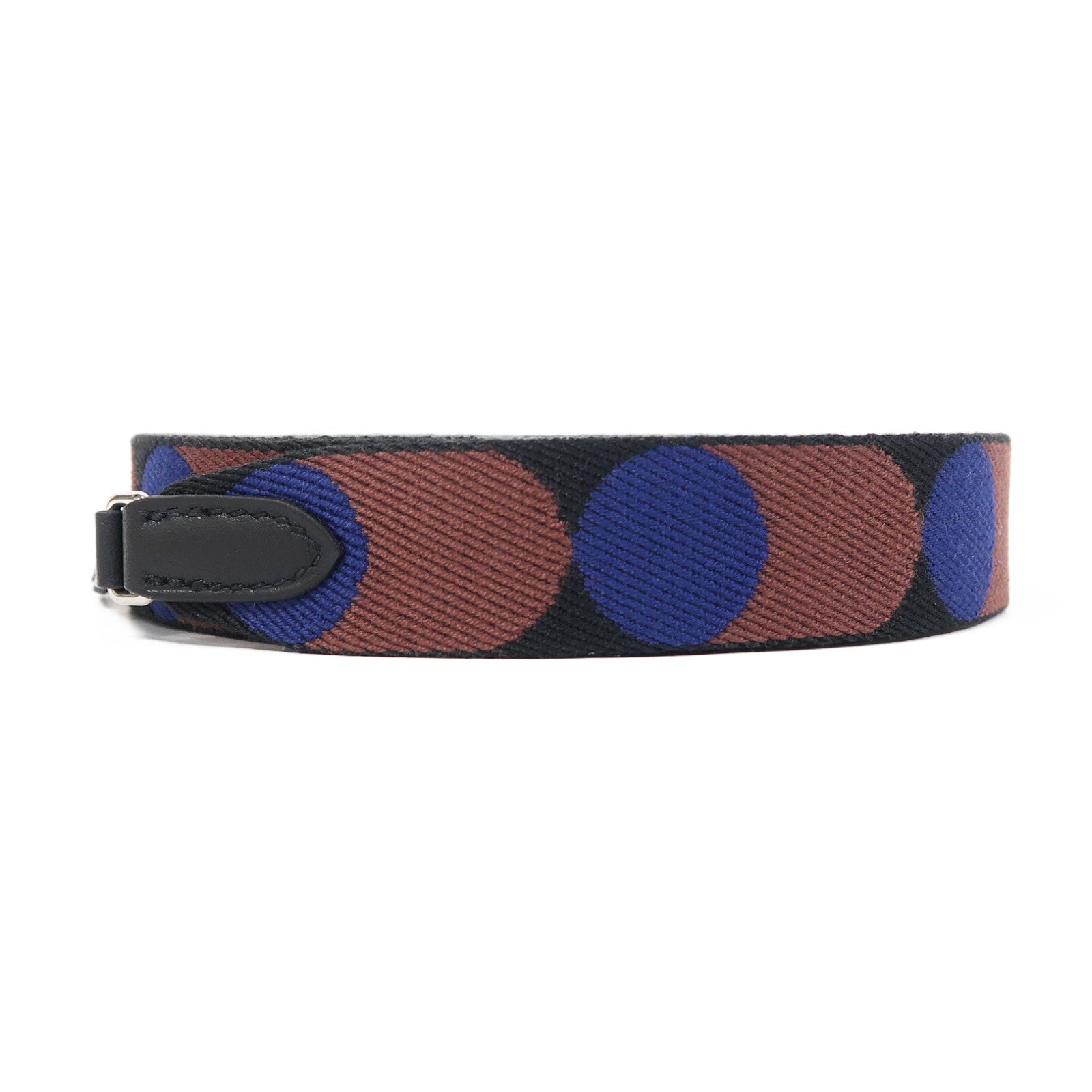 HERMES 帆布Shoulder Strap銀扣肩背帶黑色/藍色/啡色