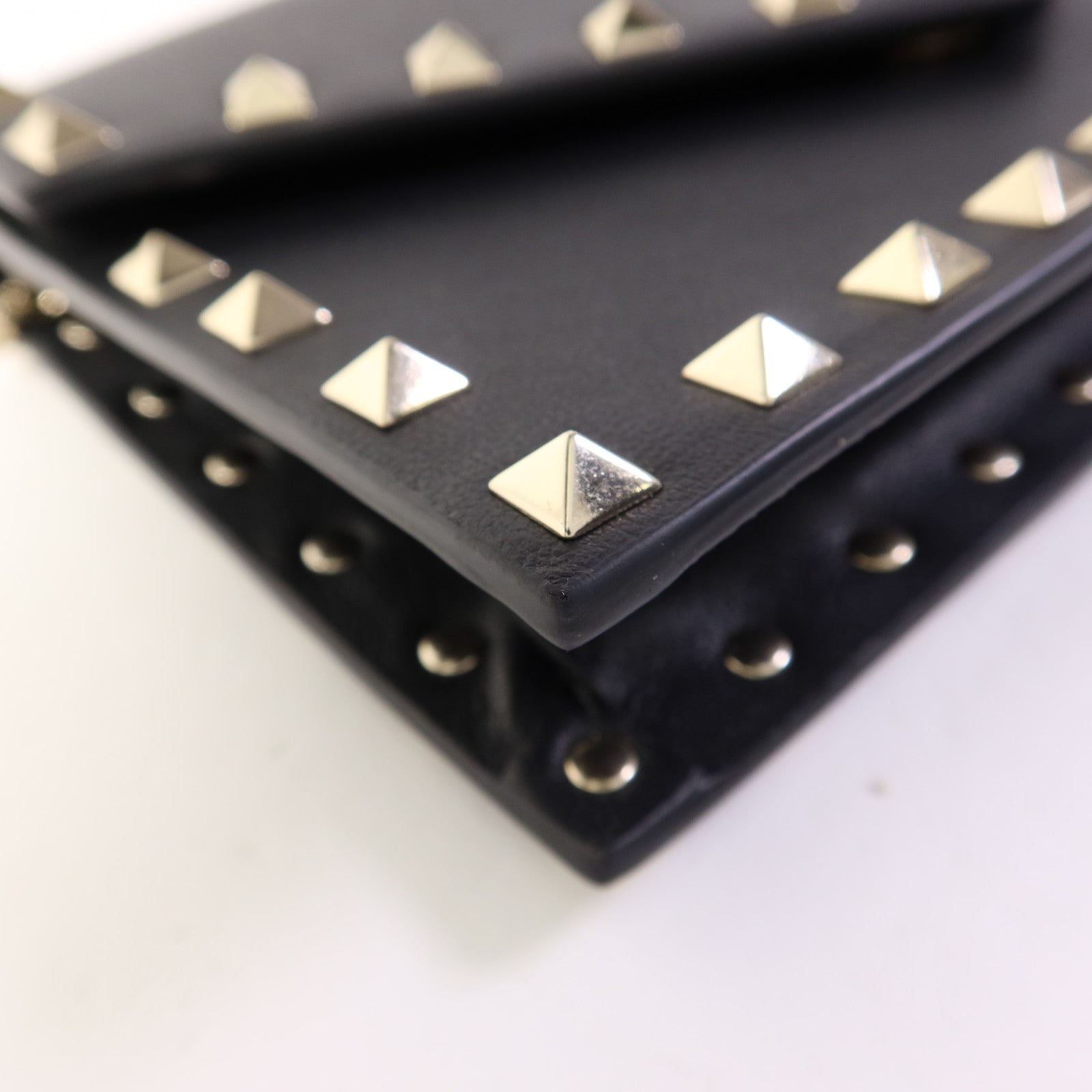 Valentino 【激減優惠】牛皮皮革Chain Shoulder Bag金扣鏈帶肩背袋