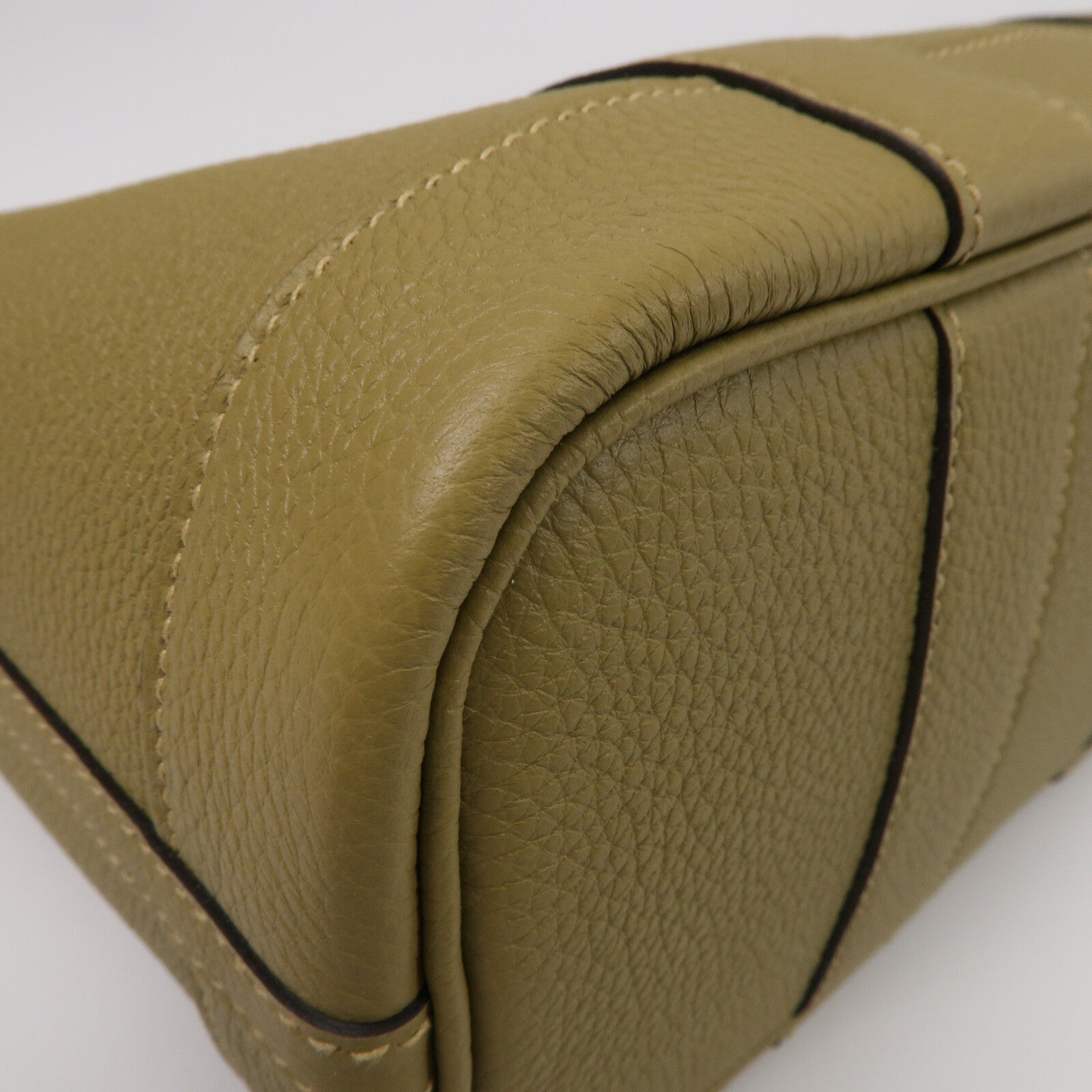 HERMES Negonda皮革Mini Garden Party手挽袋Dune