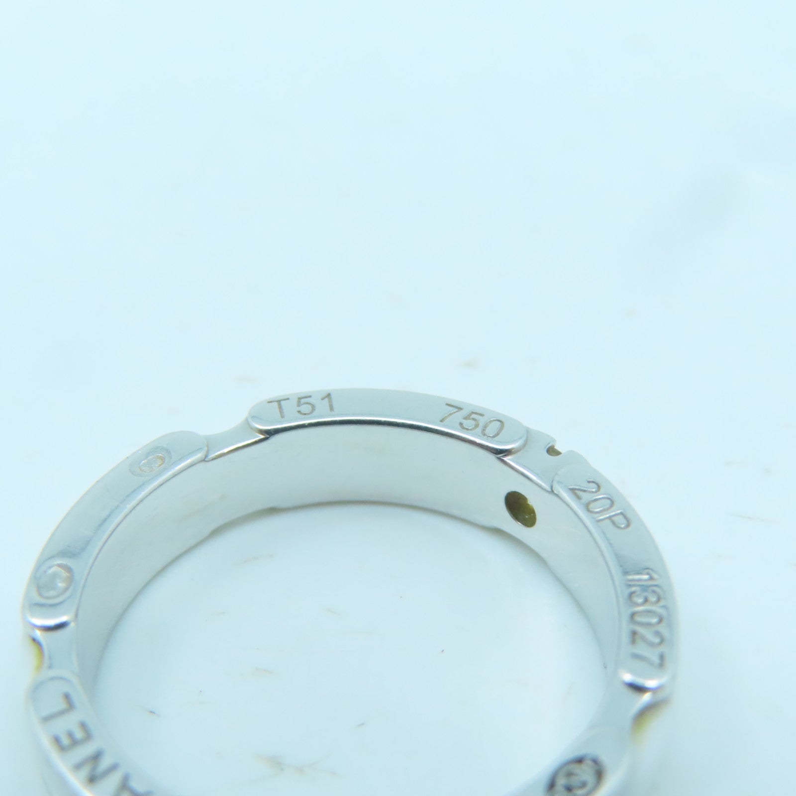 CHANEL 18K white gold Ultra Ring ring silver