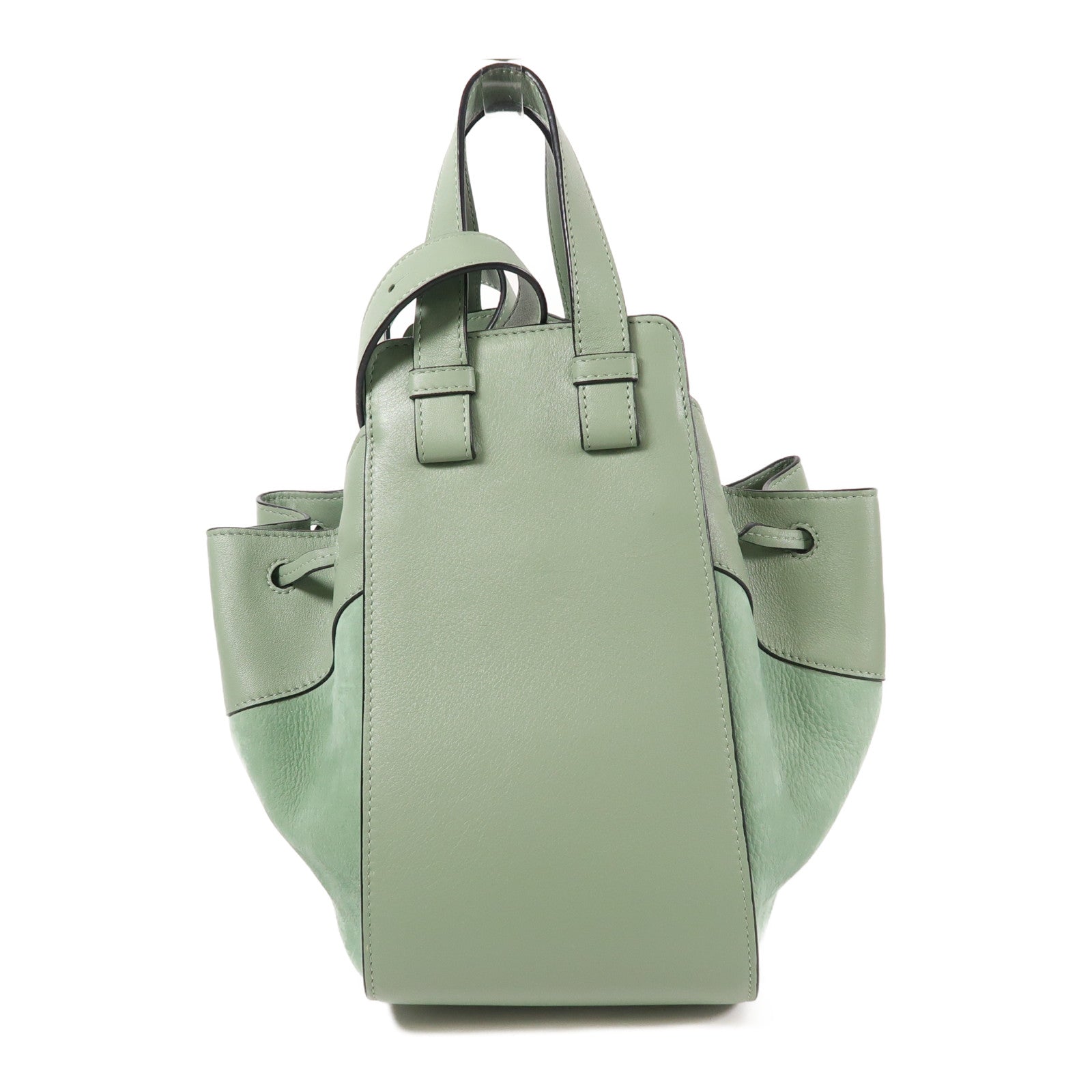 LOEWE 牛皮皮革Hammock銀扣手挽肩背兩用袋