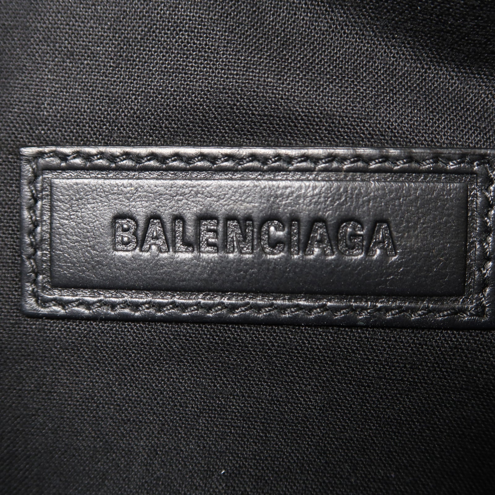 BALENCIAGA 【激減優惠】羊皮皮革Shoulder Bag銀扣肩背袋黑色