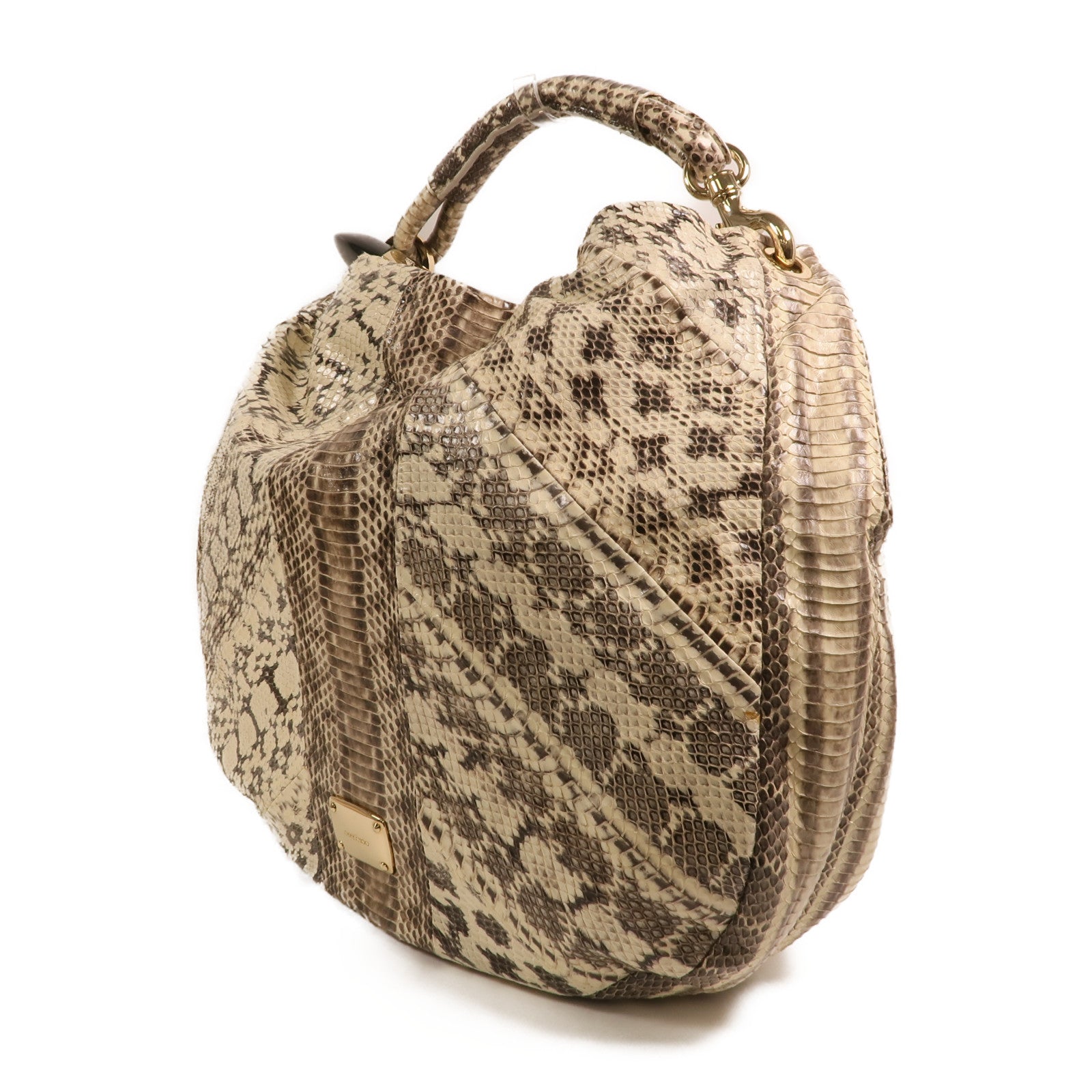 JIMMY CHOO 蛇皮皮革Hand Bag金扣手挽袋