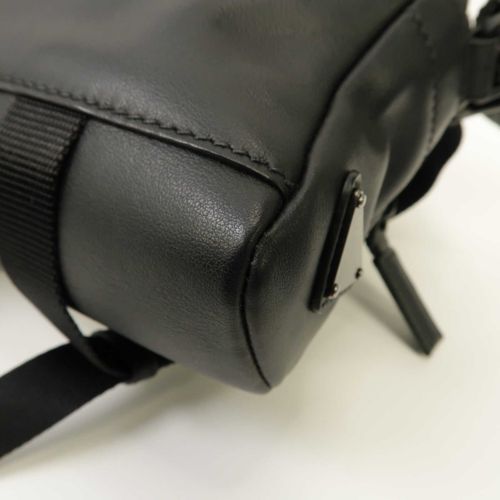 PRADA 牛皮皮革Shoulder Bag肩背袋黑色