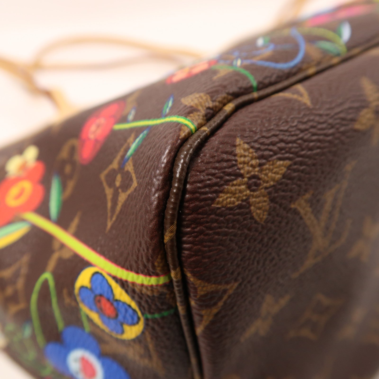 LOUIS VUITTON Monogram LV x TM Neverfull MM金扣肩背袋