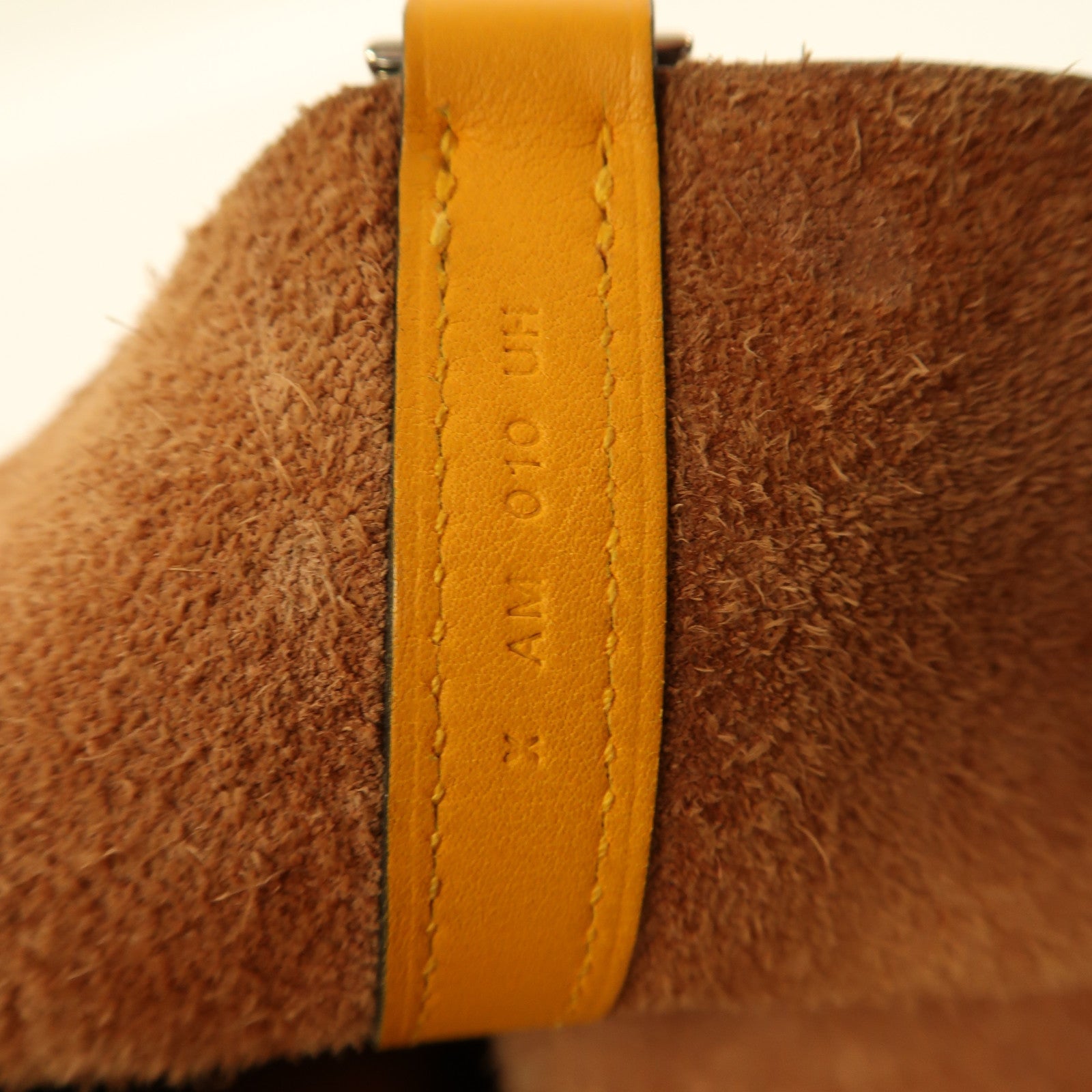 HERMES PHW Picotin MM Handbag Clemence Leather Cuivre/Jaune D'or