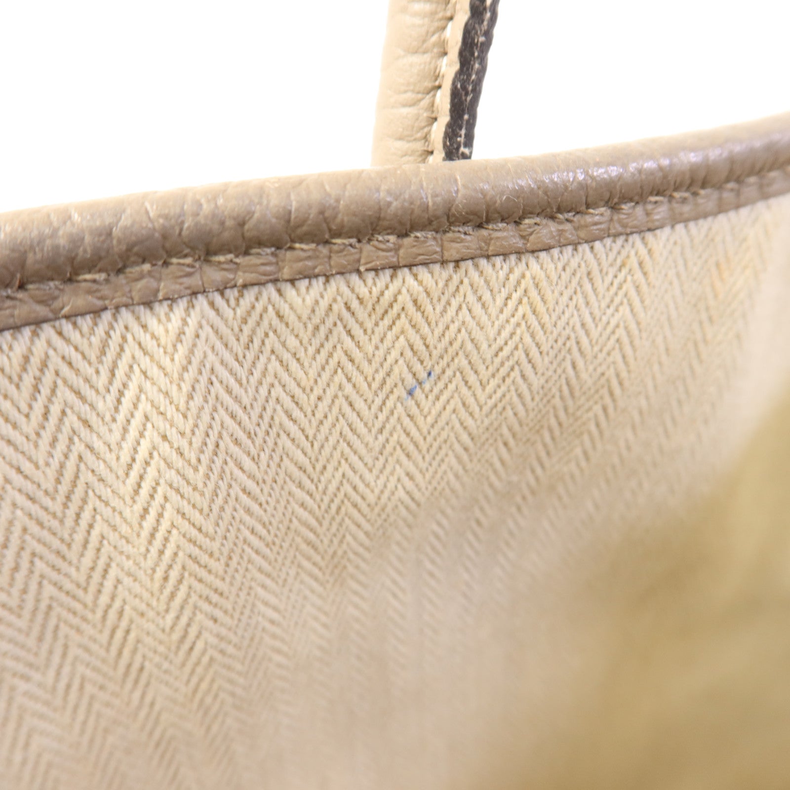 HERMES Country皮革Garden Party PM銀扣手挽袋Gris Asphalt