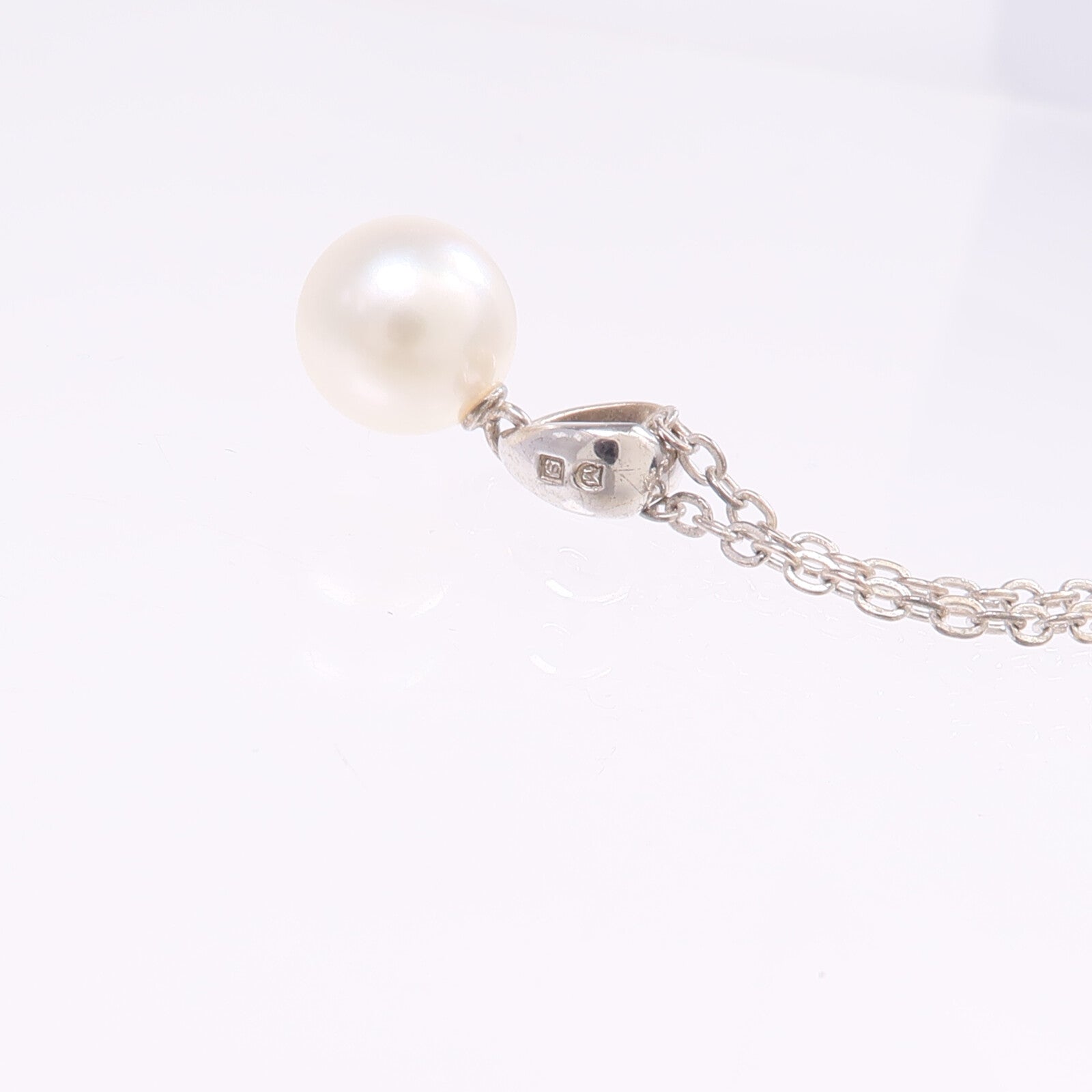MIKIMOTO 925純銀Pearl Necklace珍珠項鍊