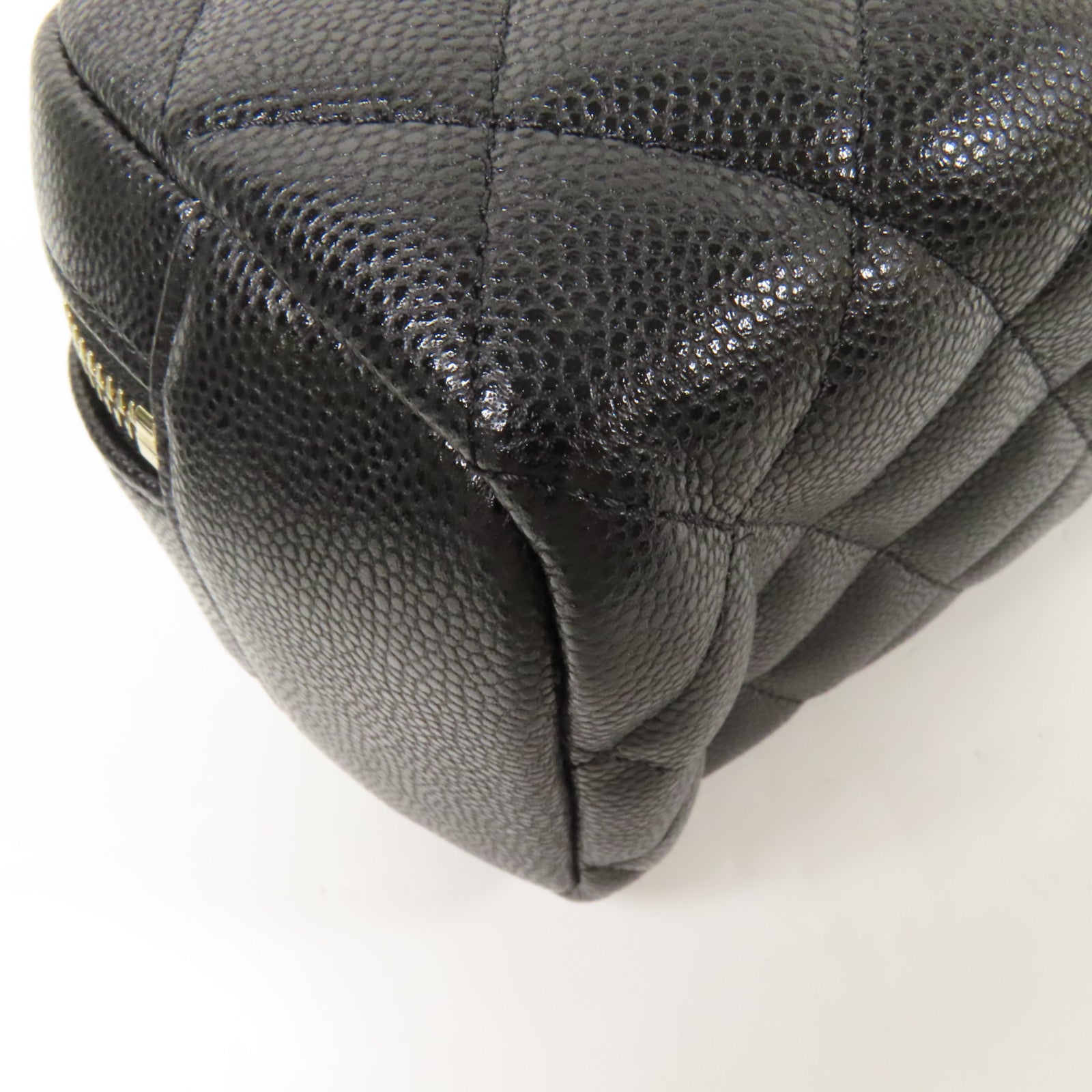 CHANEL 牛皮皮革Cosmetic Pouch金扣手拿包