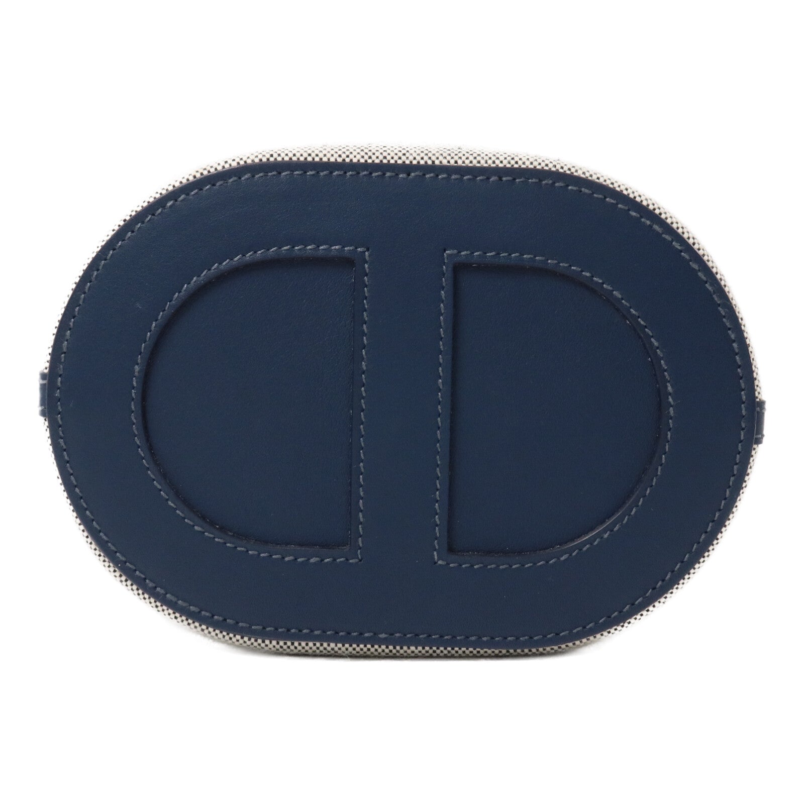 HERMES 帆布In The Loop 18手挽袋Grey/Bleu de Prusse