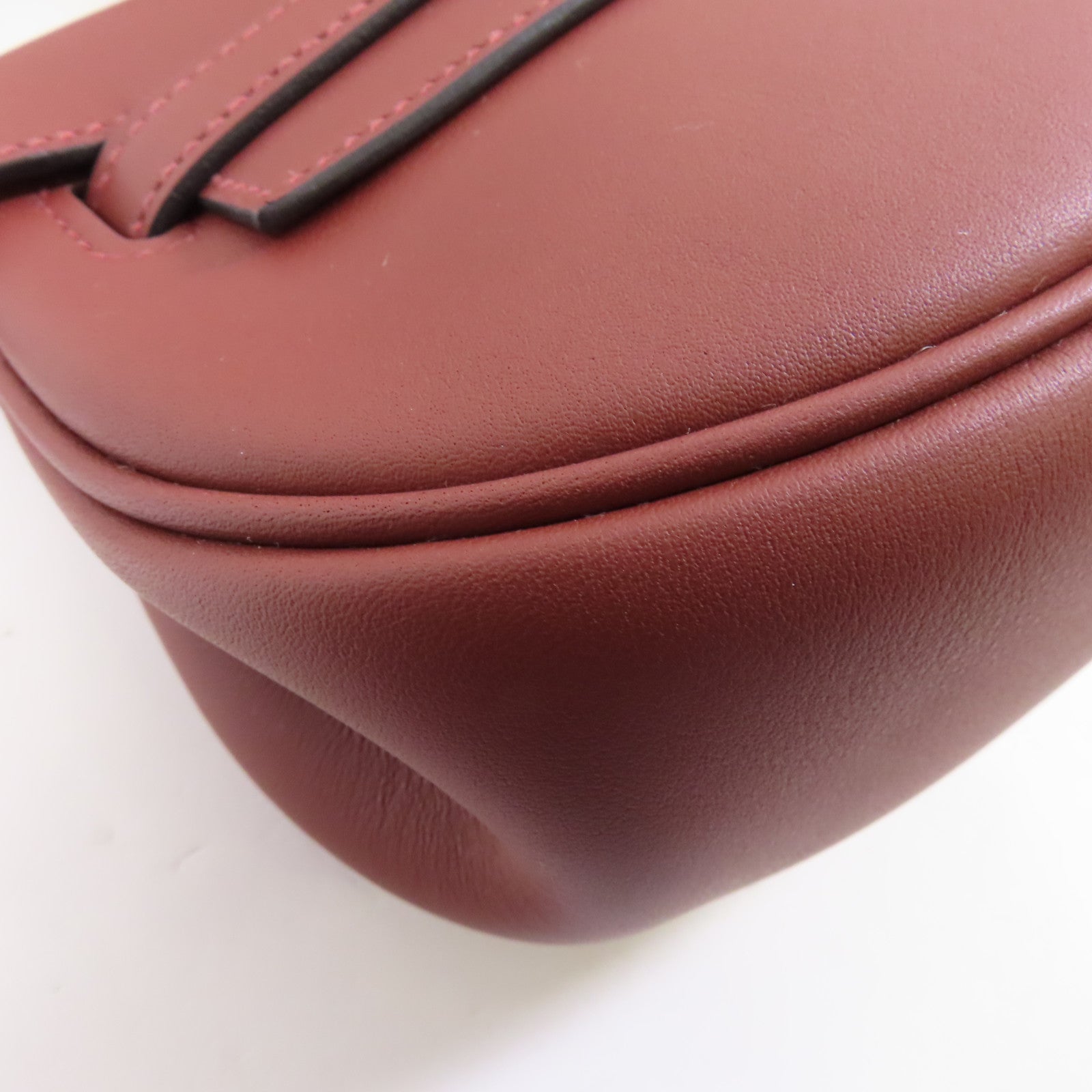 HERMES 【激減優惠】Swift皮革Kelly Moove金扣肩背袋Rouge/棕色