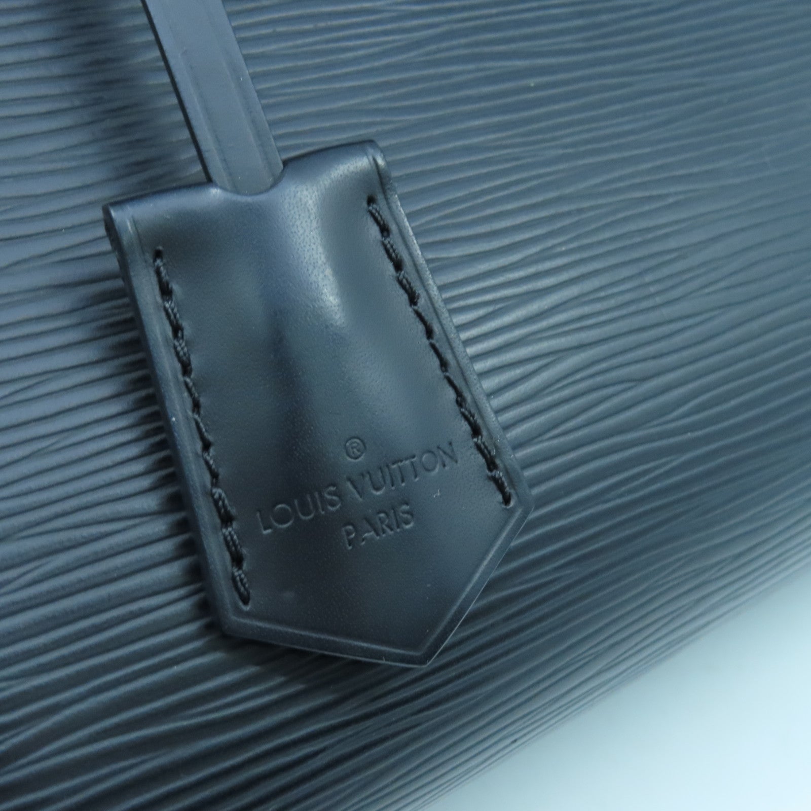 LOUIS VUITTON Epi Cluny BB银扣手挽肩背两用袋黑色