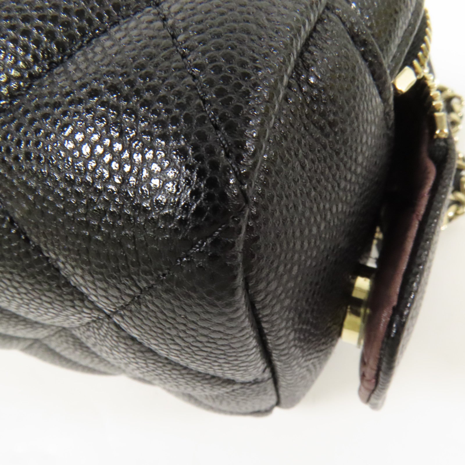 CHANEL 牛皮皮革Cosmetic Pouch金扣手拿包