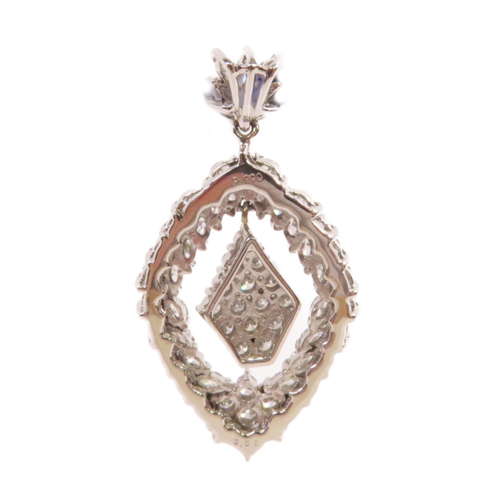JEWELRY PT900鉑金/3.00ct鑚石Diamond Pendant Top吊墜