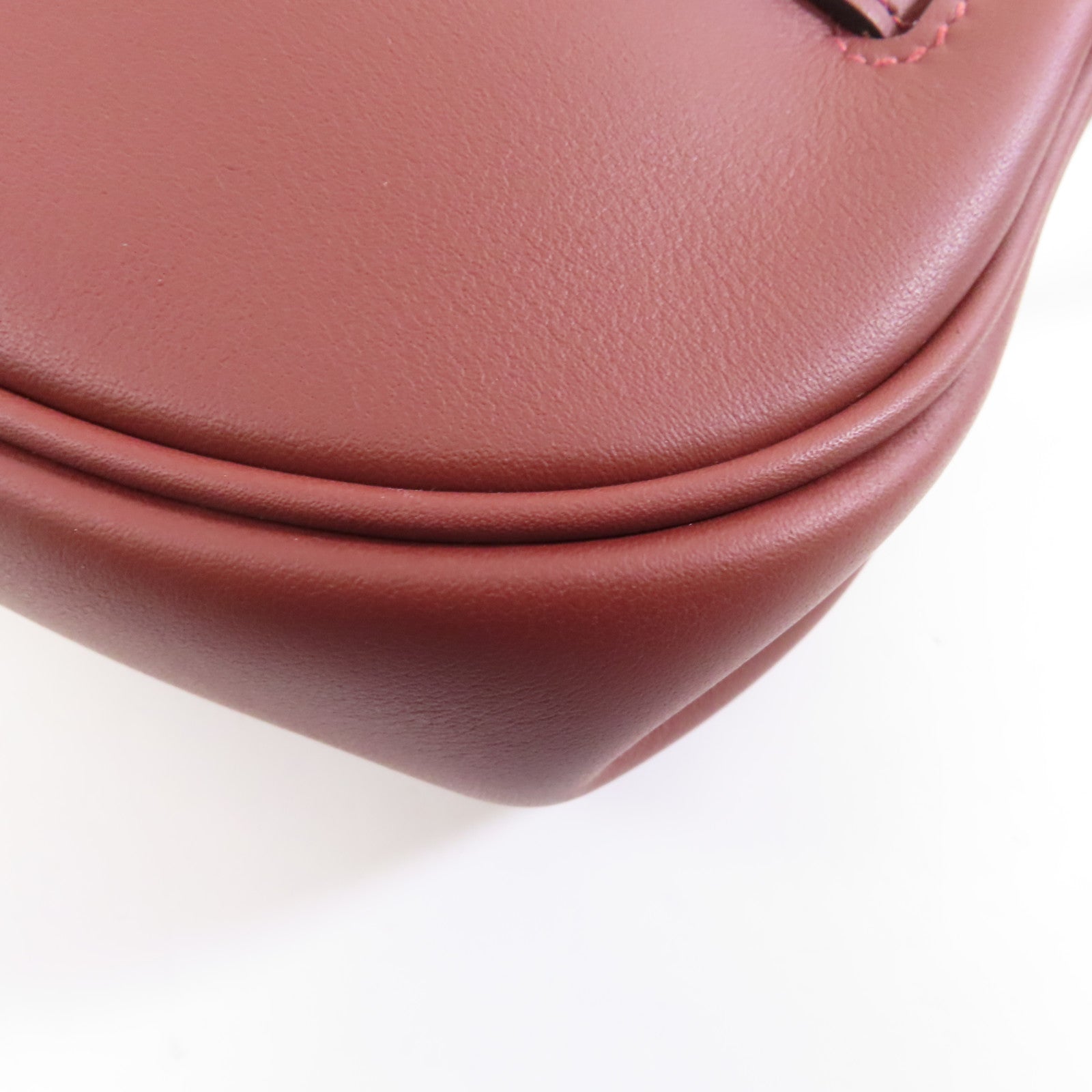 HERMES 【激減優惠】Swift皮革Kelly Moove金扣肩背袋Rouge/棕色