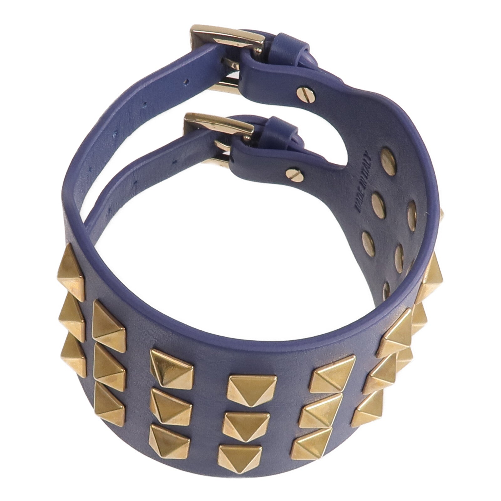 Valentino 牛皮皮革Bracelet金扣手帶