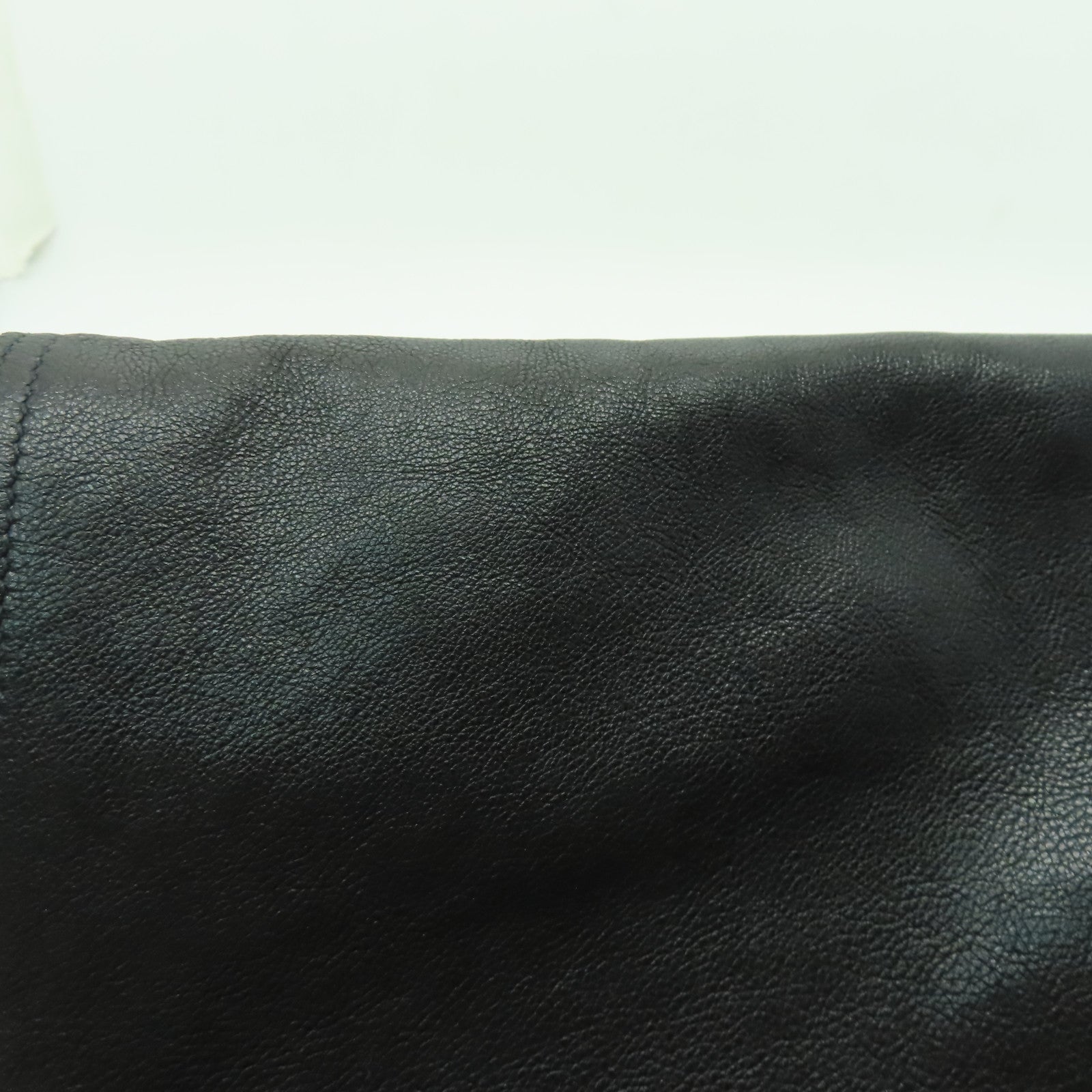 PRADA 牛皮皮革Shoulder Bag銀扣手挽肩背兩用袋黑色