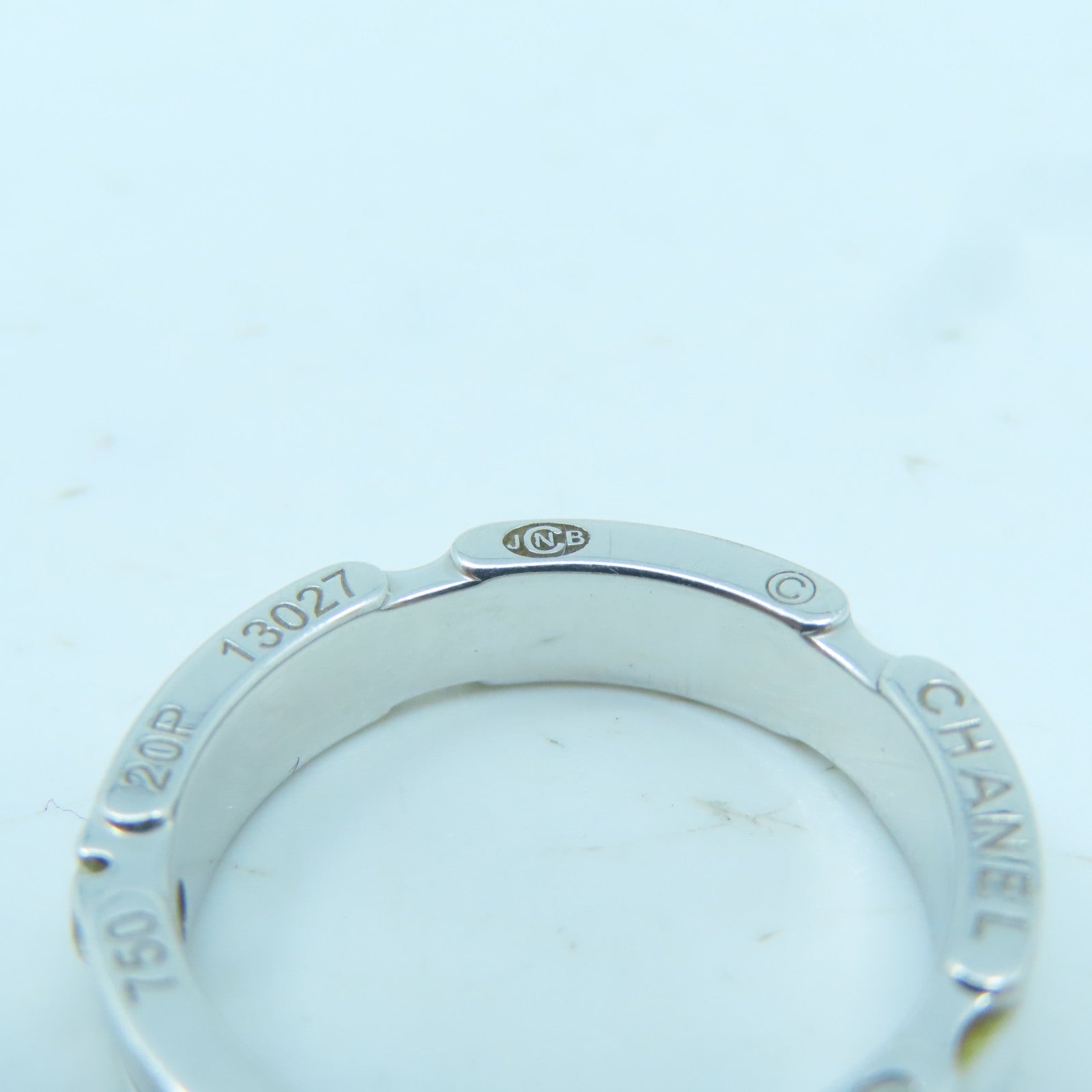 CHANEL 18K white gold Ultra Ring ring silver