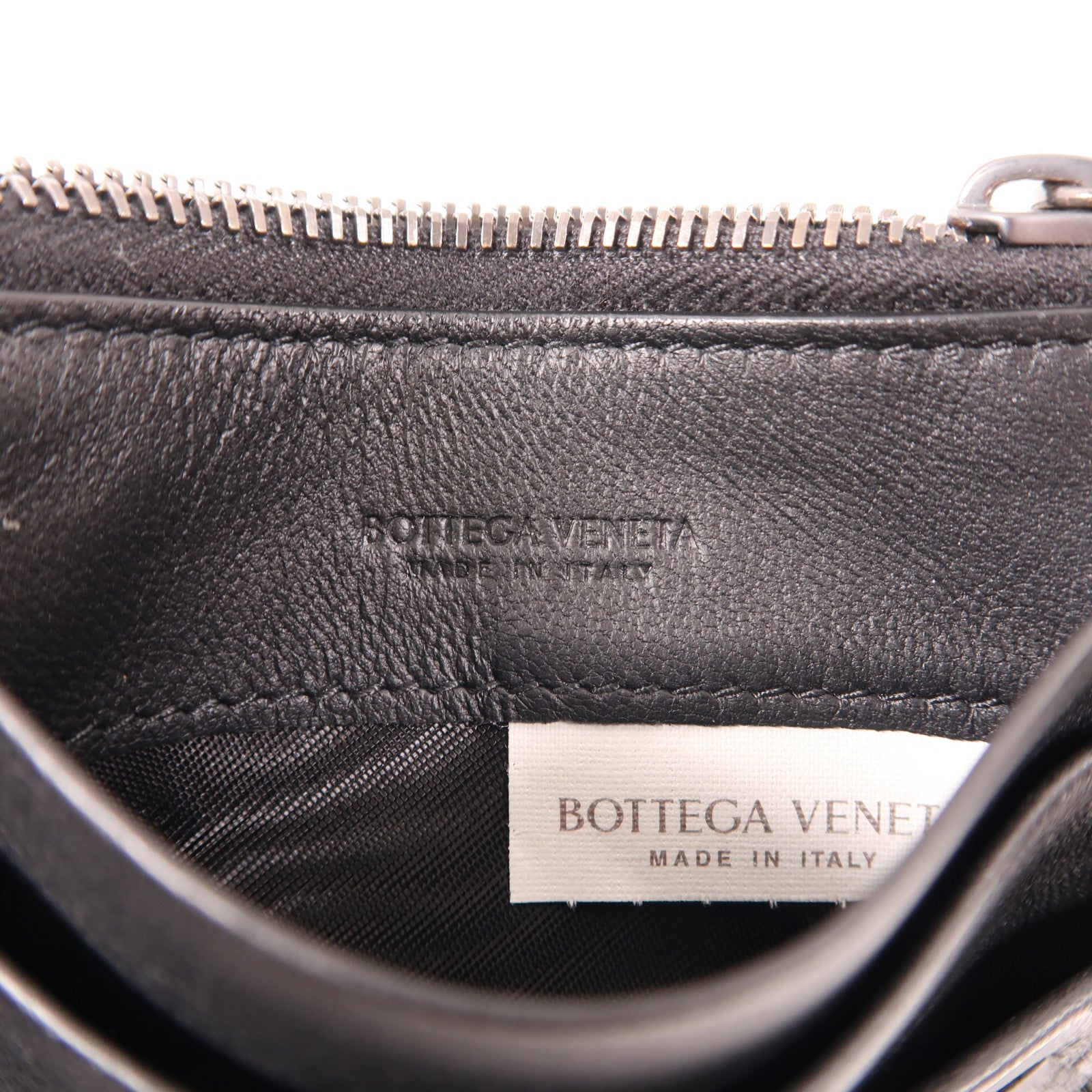 BOTTEGA VENETA 織紋皮革Coin/Card Case卡片套/零錢包黑色