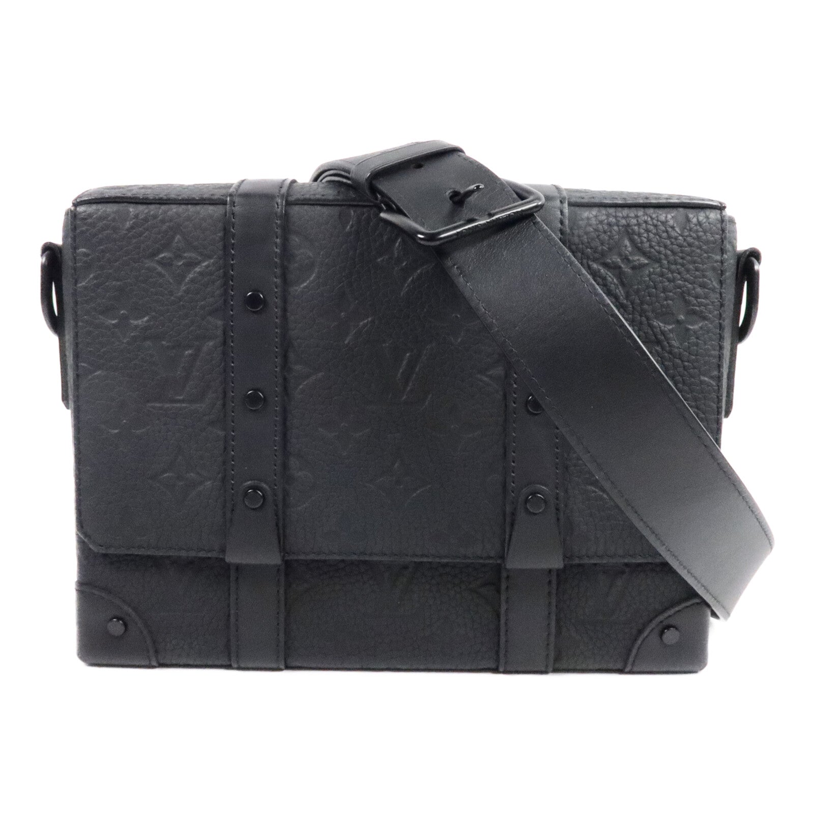 LOUIS VUITTON Monogram Taurillon Trunk Messenger Bag肩背袋