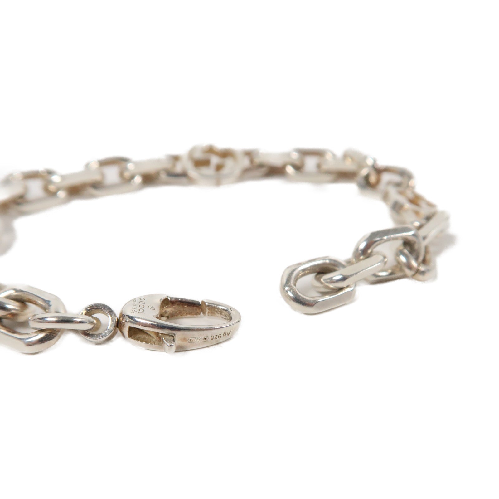 GUCCI 925純銀Bracelet手鏈銀色