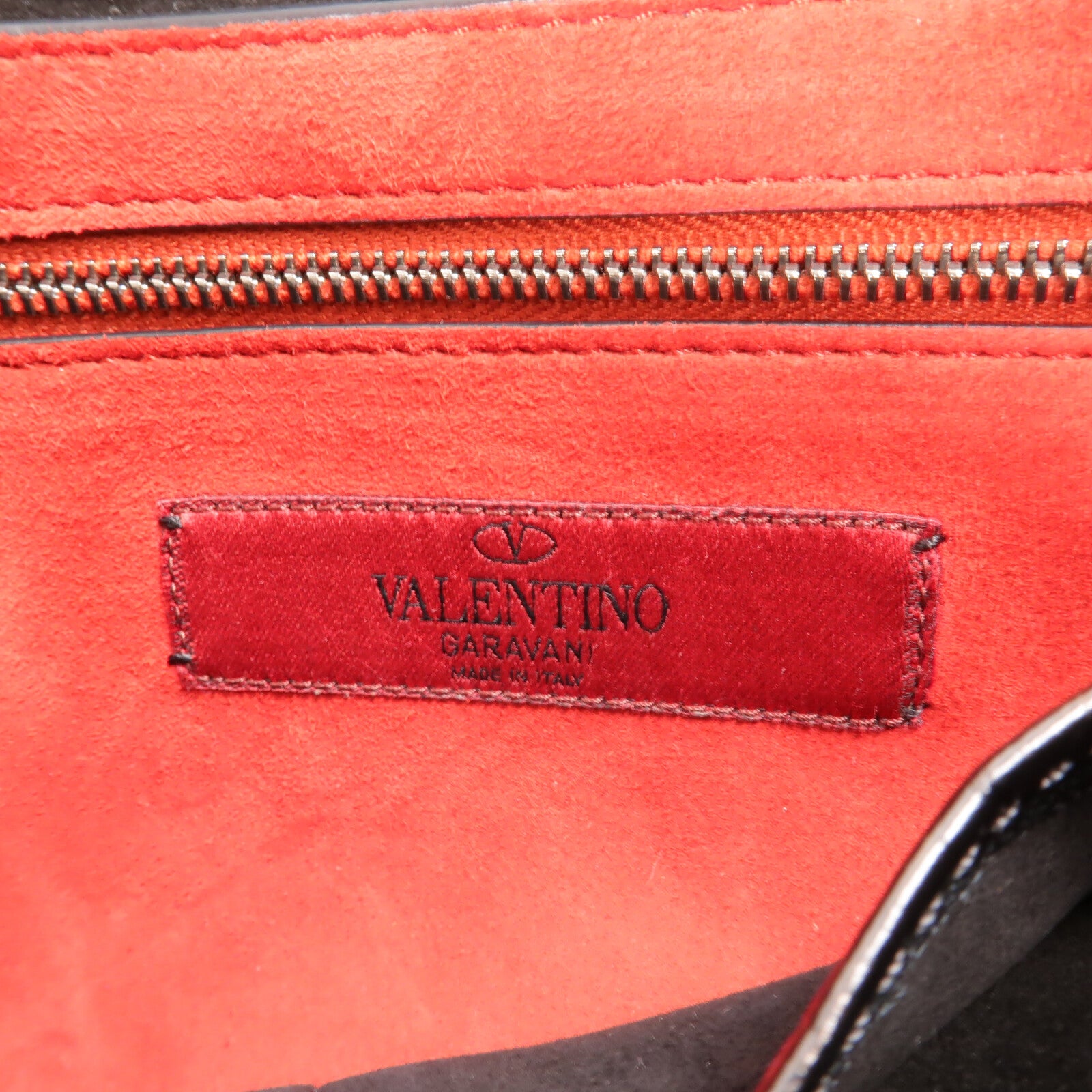 Valentino 皮革Rockstud Spike Chain Shoulder手挽肩背兩用袋