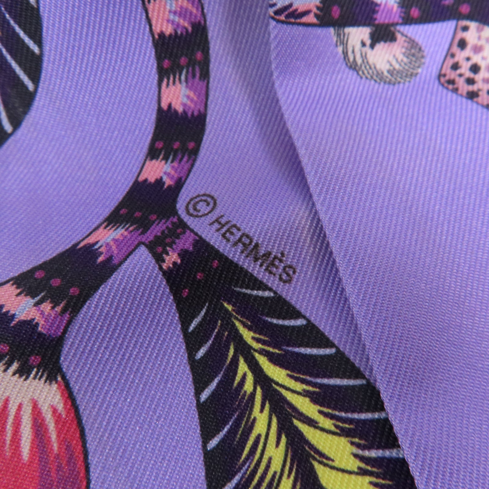 HERMES 【激減優惠】絲質Twilly絲巾