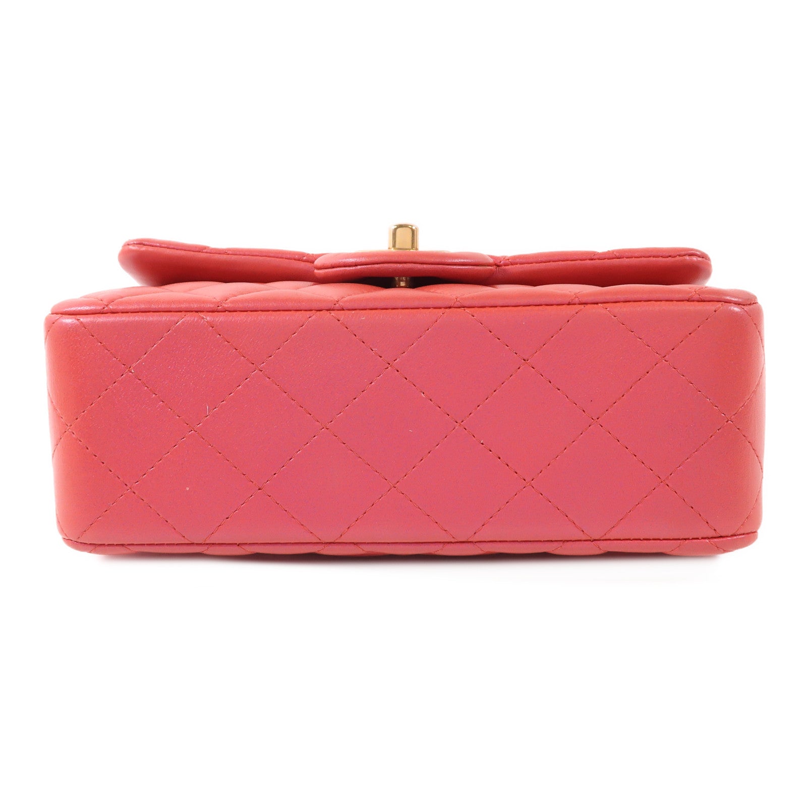 CHANEL 羊皮皮革Mini Flap Bag金扣手挽肩背兩用袋