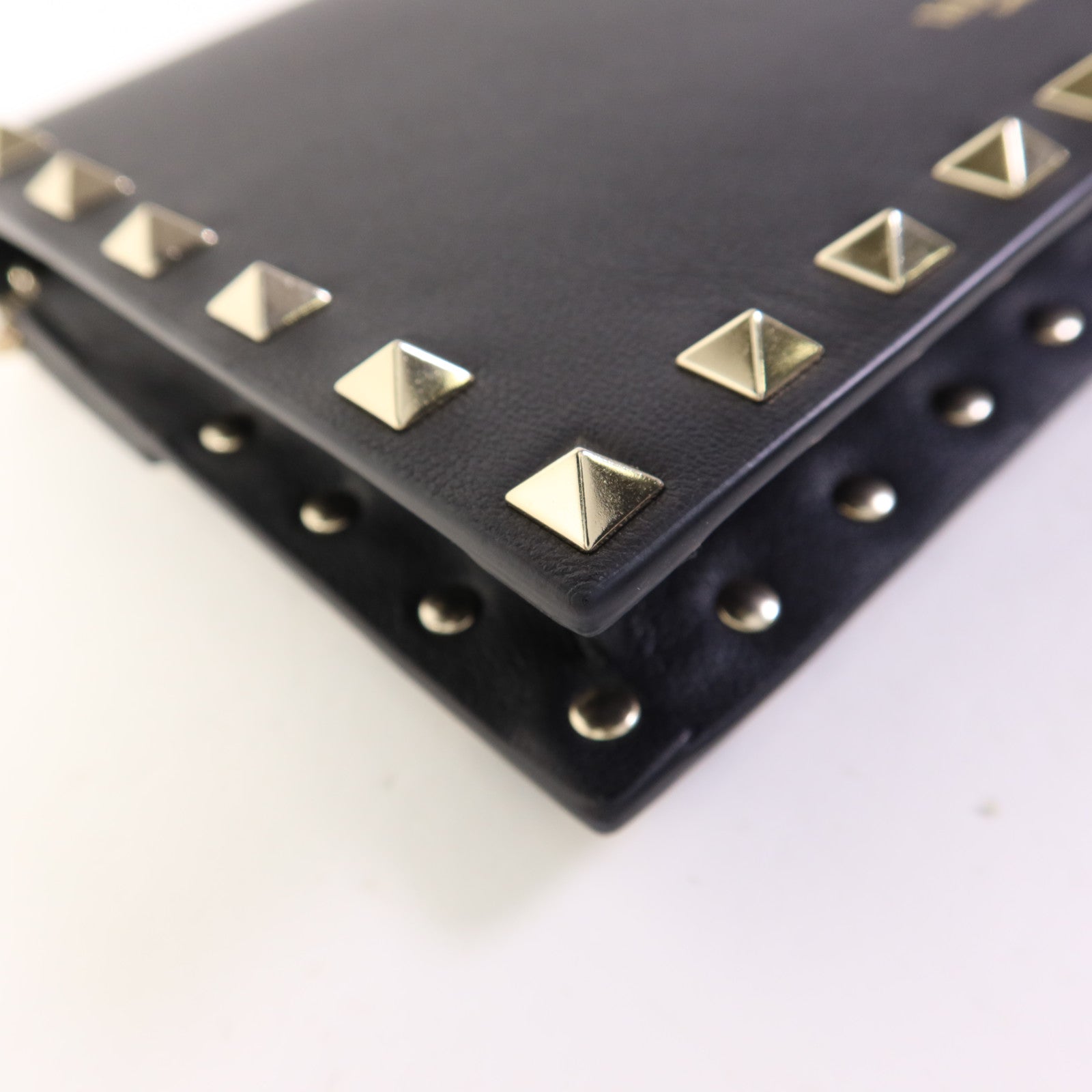 Valentino 【激減優惠】牛皮皮革Chain Shoulder Bag金扣鏈帶肩背袋