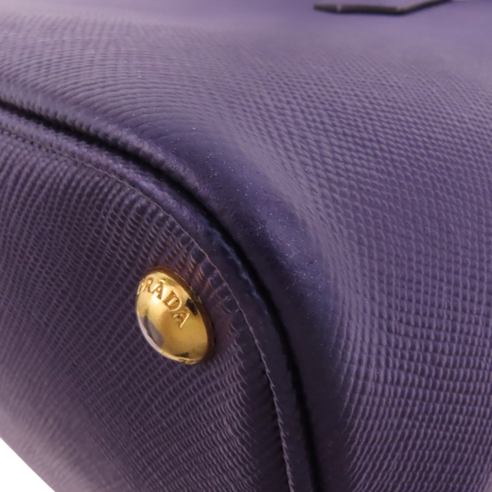 PRADA Saffiano皮革Double金扣手挽肩背兩用袋