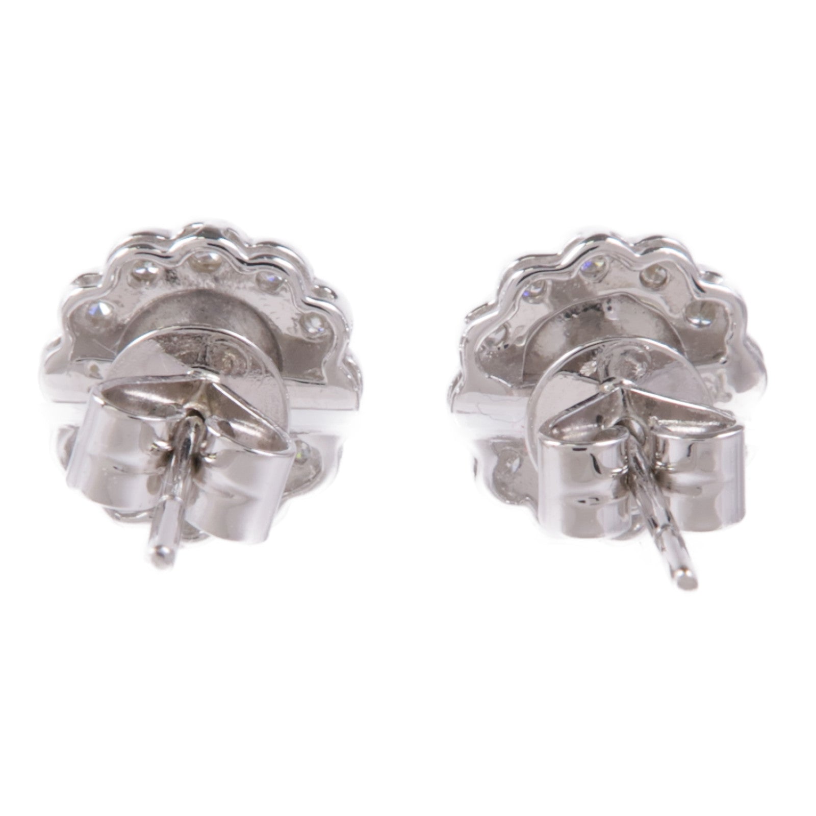 JEWELRY 18K白金Jade/Diamond Earrings翡翠/鑽石耳環