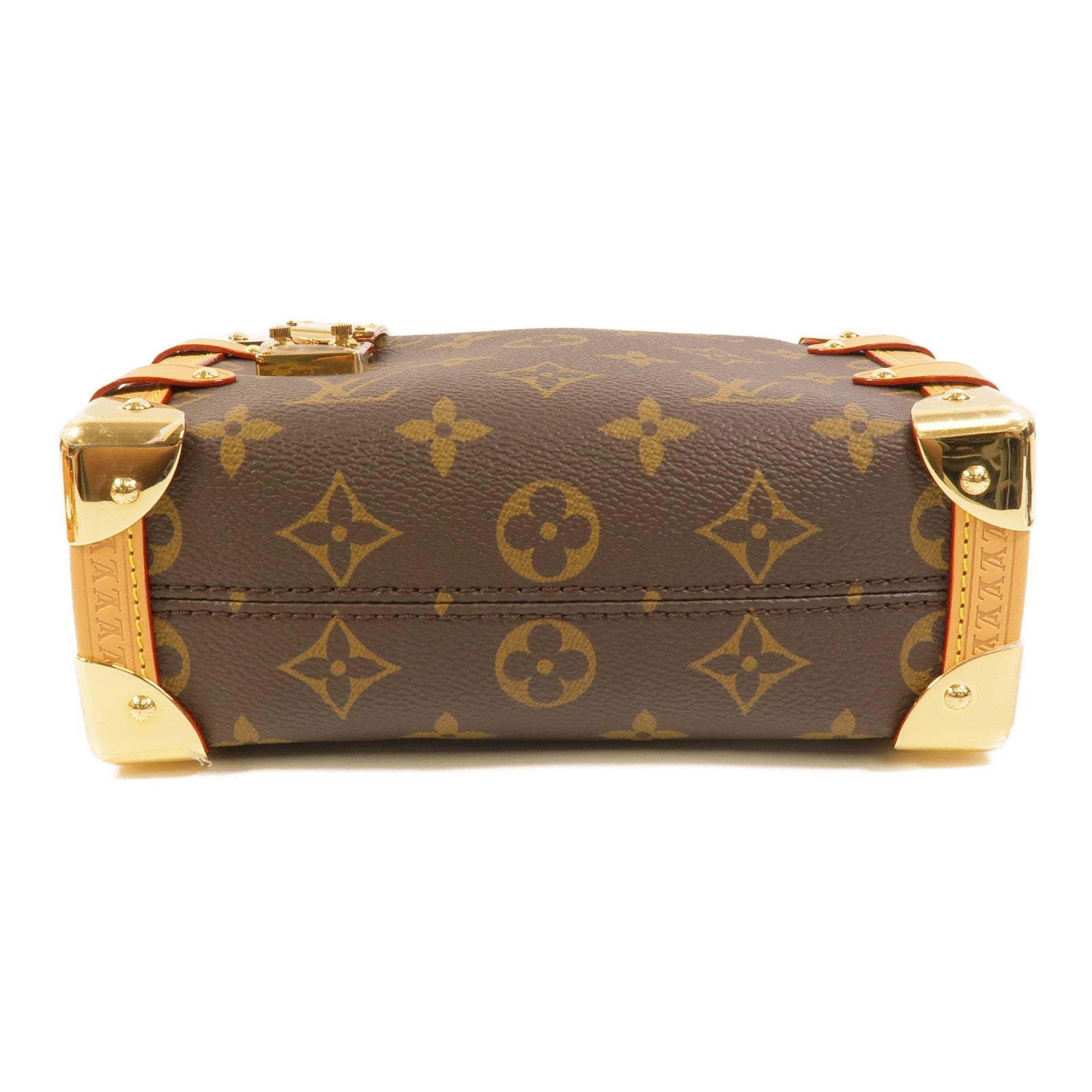 LOUIS VUITTON Monogram Side Trunk PM金扣手挽肩背兩用袋