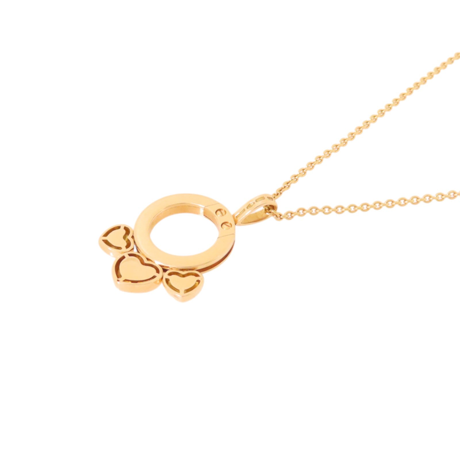 BVLGARI Allegra Heart Necklace 18K Rose Gold