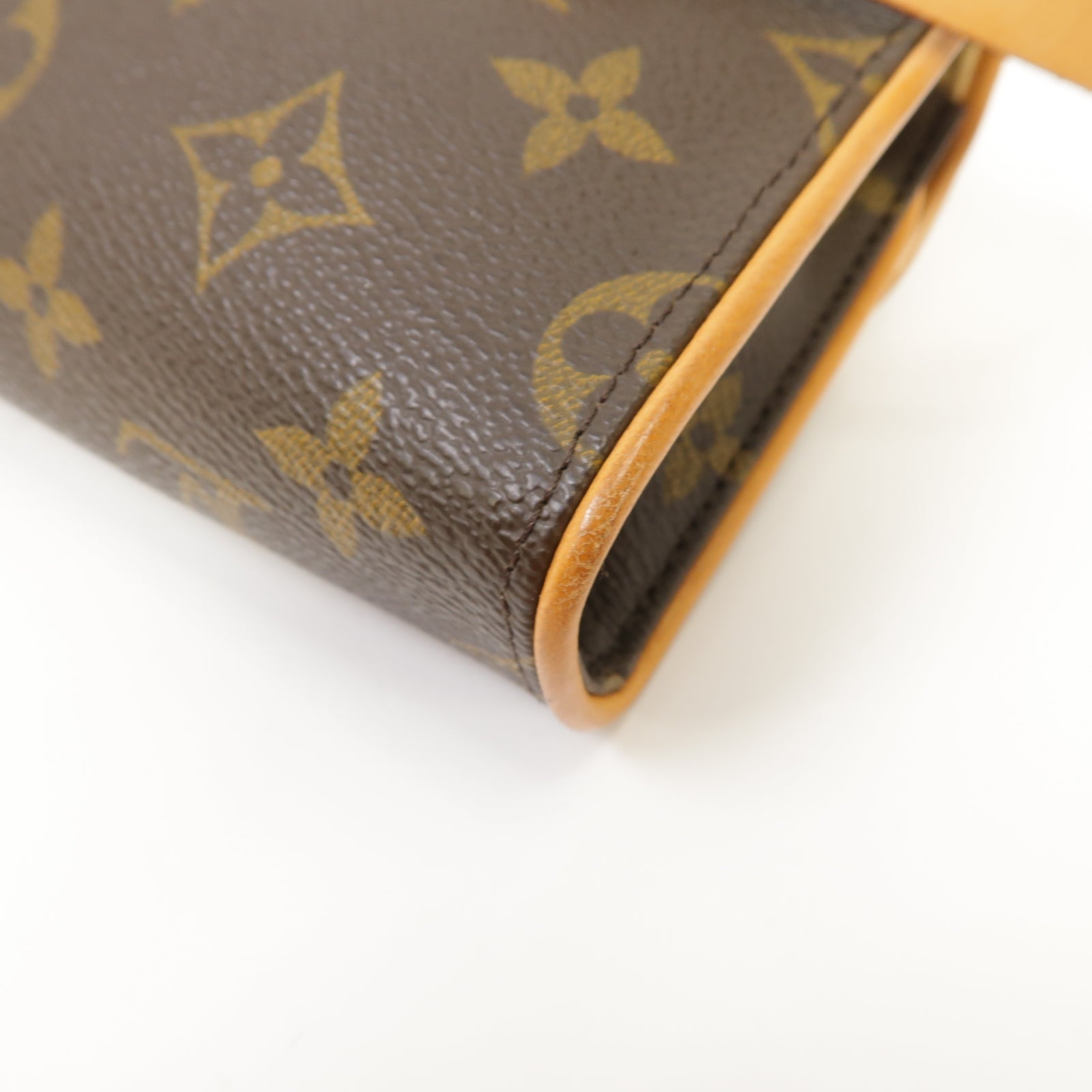 LOUIS VUITTON Monogram Pochette Florentine金扣腰包啡色