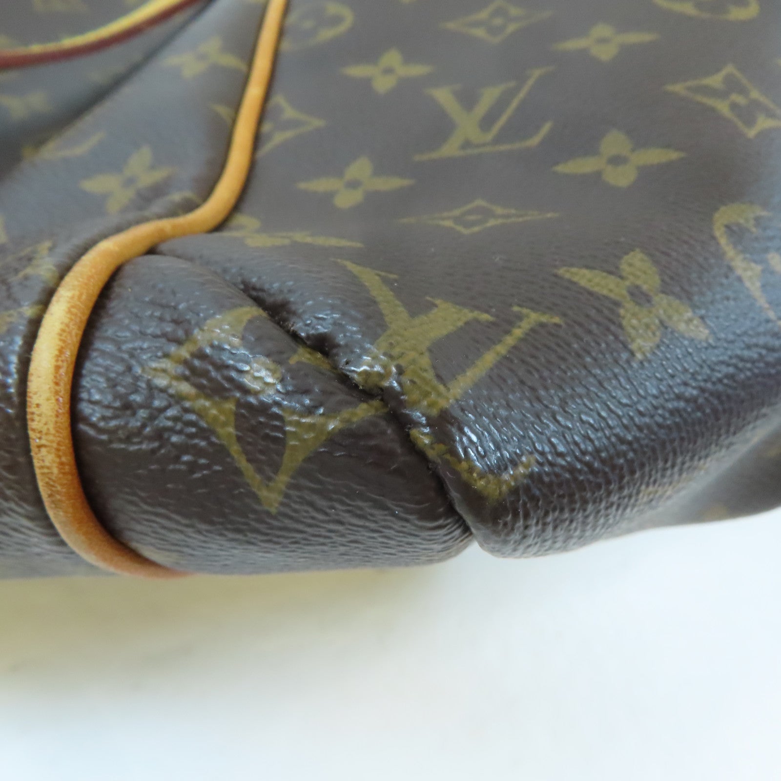 LOUIS VUITTON 【激減優惠】Monogram Totally MM金扣肩背袋啡色