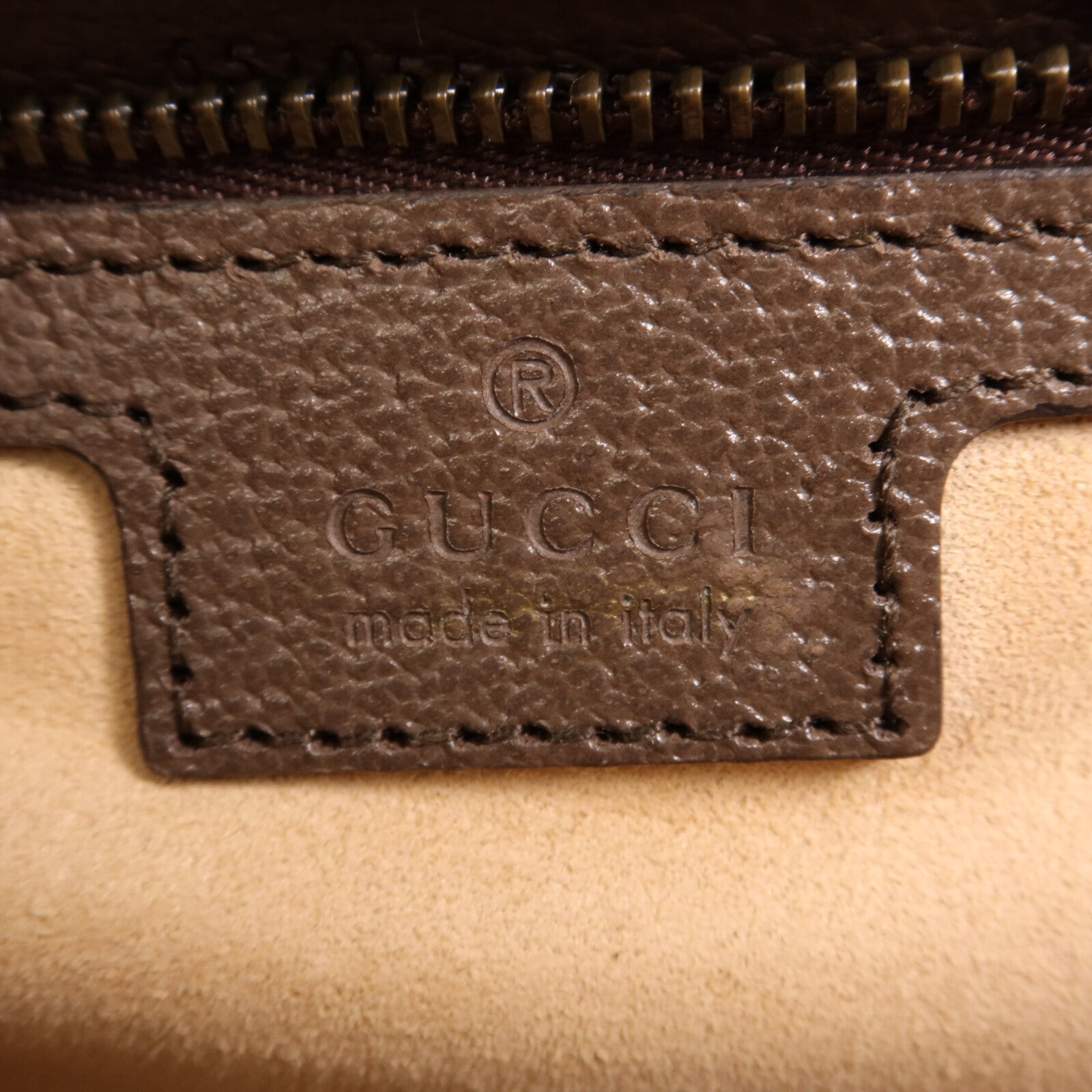 GUCCI 塗層帆布/皮革Medium Top Handle金扣手挽肩背兩用袋