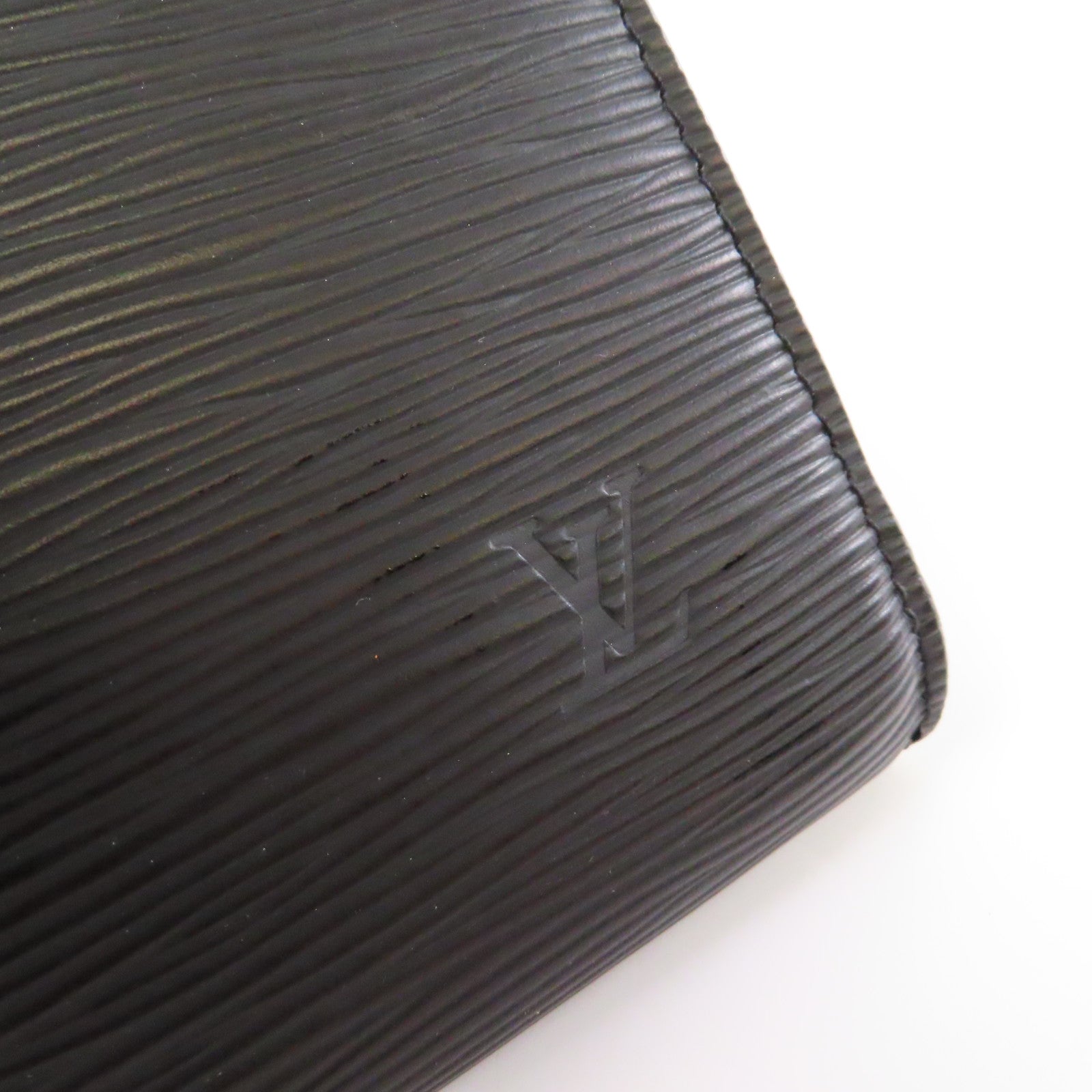 LOUIS VUITTON 【激減優惠】Epi Pochette Accessoires Pouch Handbag金扣手挽袋黑色