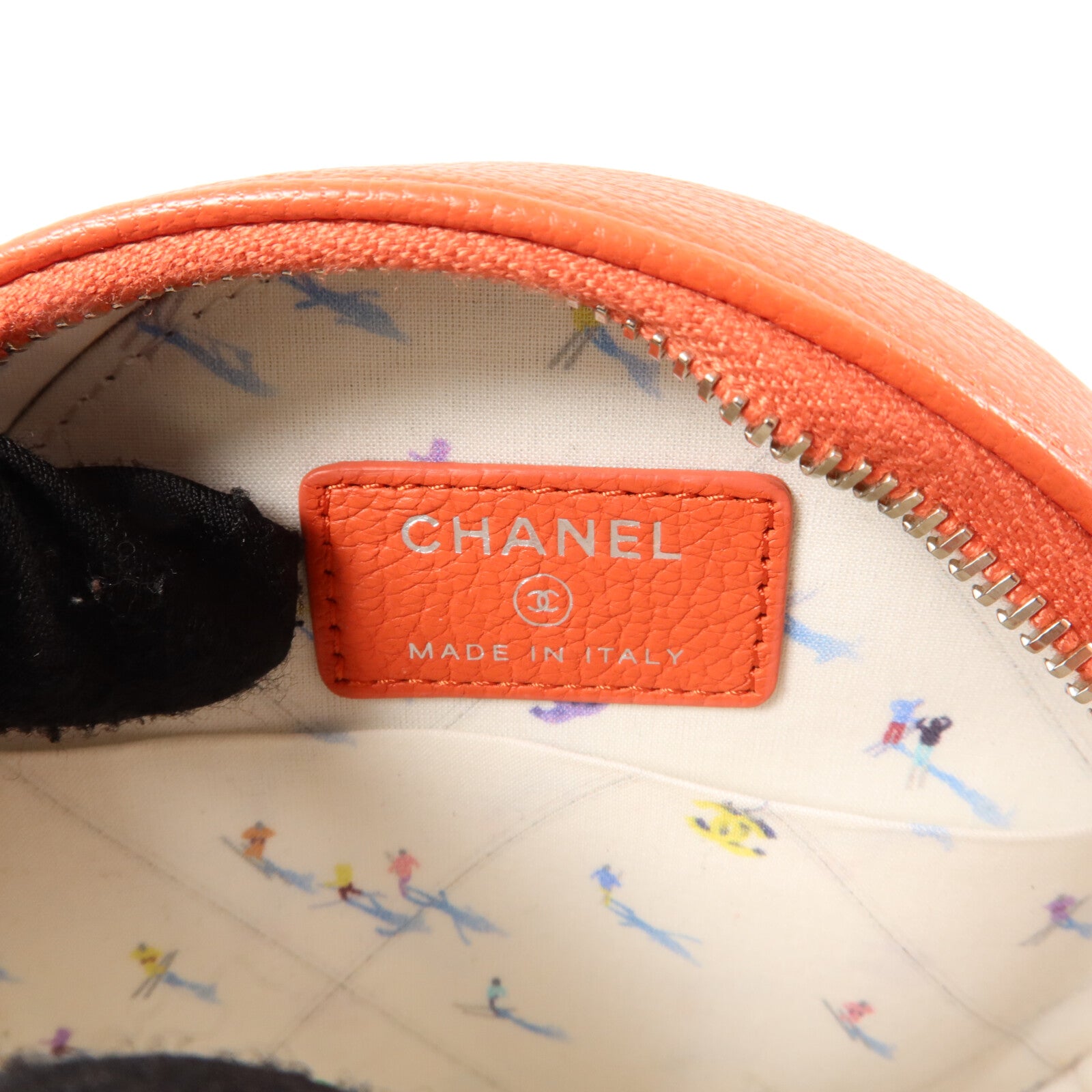 CHANEL 牛皮皮革Round Bag With Chain鏈帶肩背袋