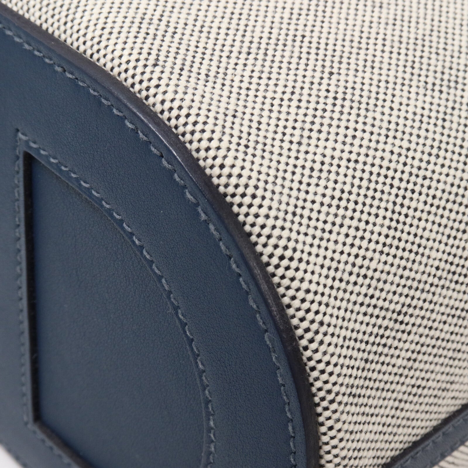 HERMES 帆布In The Loop 18手挽袋Grey/Bleu de Prusse