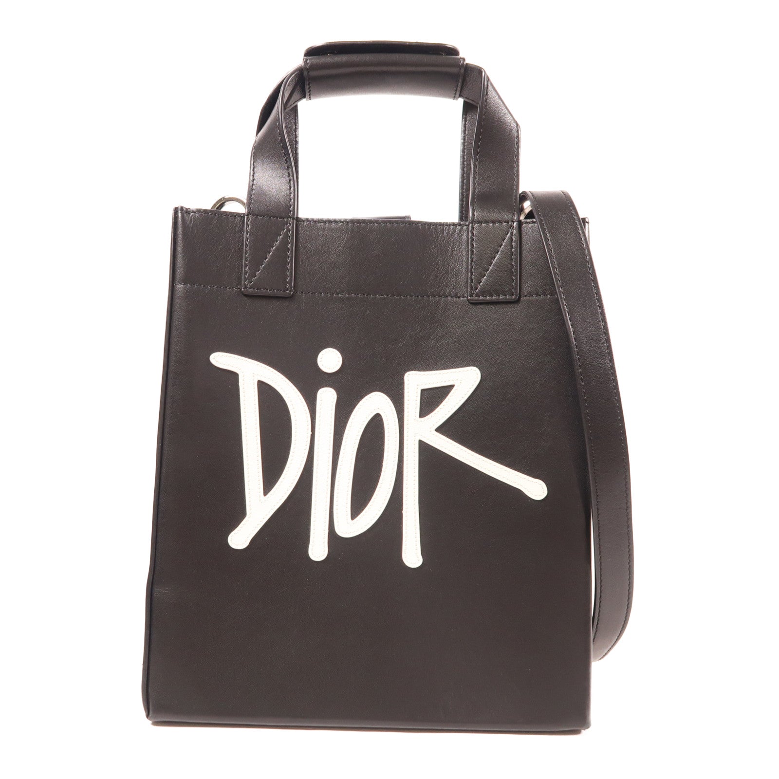 Dior 牛皮皮革Shawn Stussy Crossbody手挽肩背兩用袋