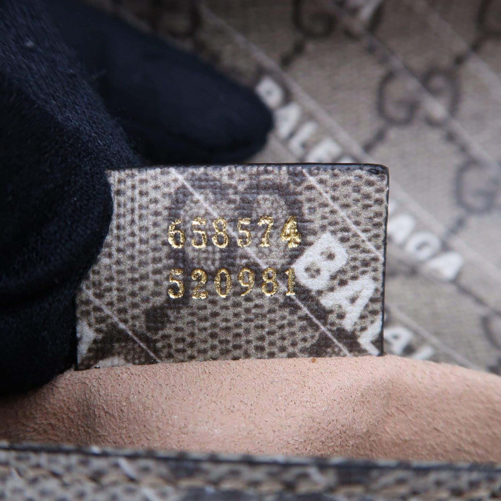 GUCCI 【激減優惠】塗層帆布Horsebit 1955 X Balenciaga金扣肩背袋啡色