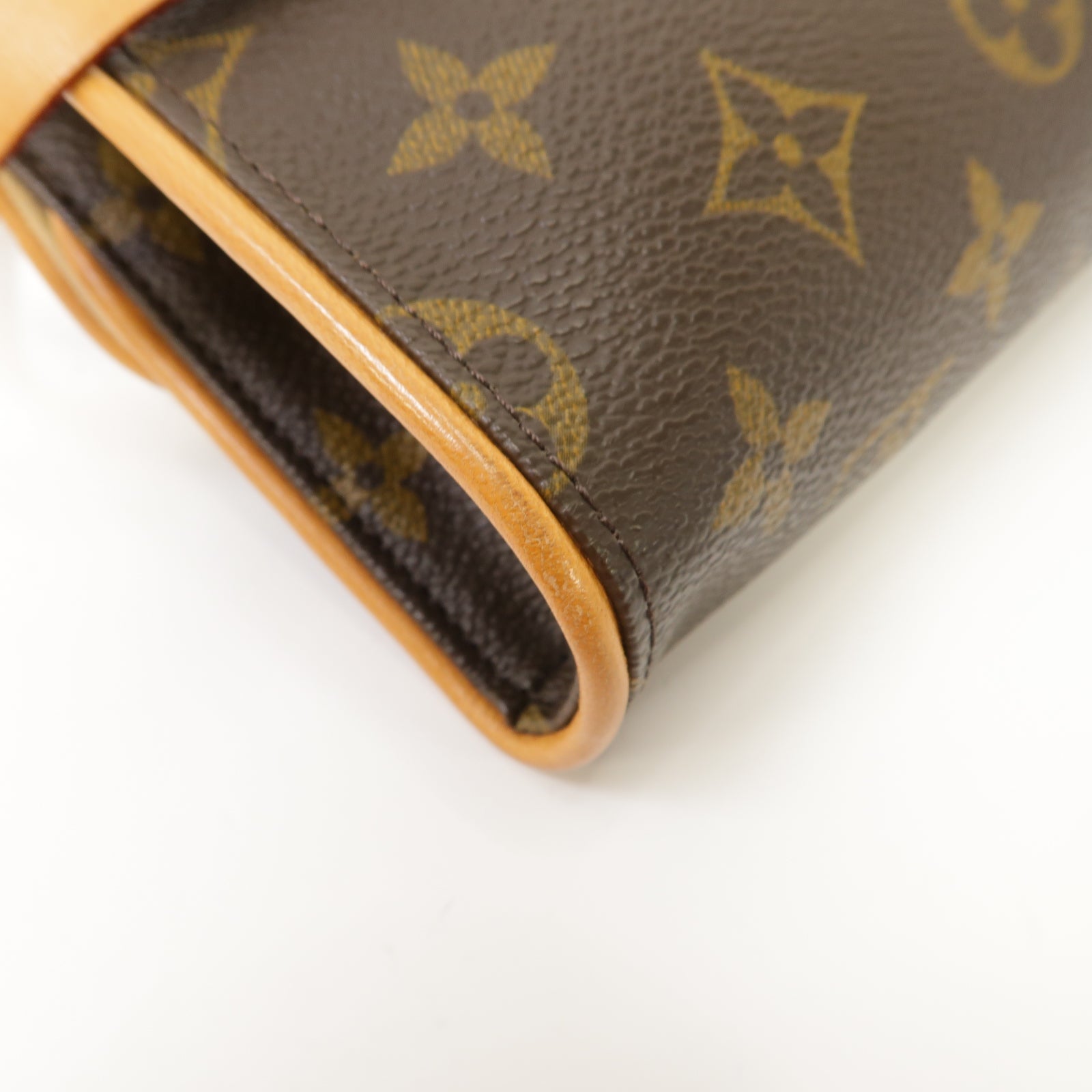 LOUIS VUITTON Monogram Pochette Florentine金扣腰包啡色