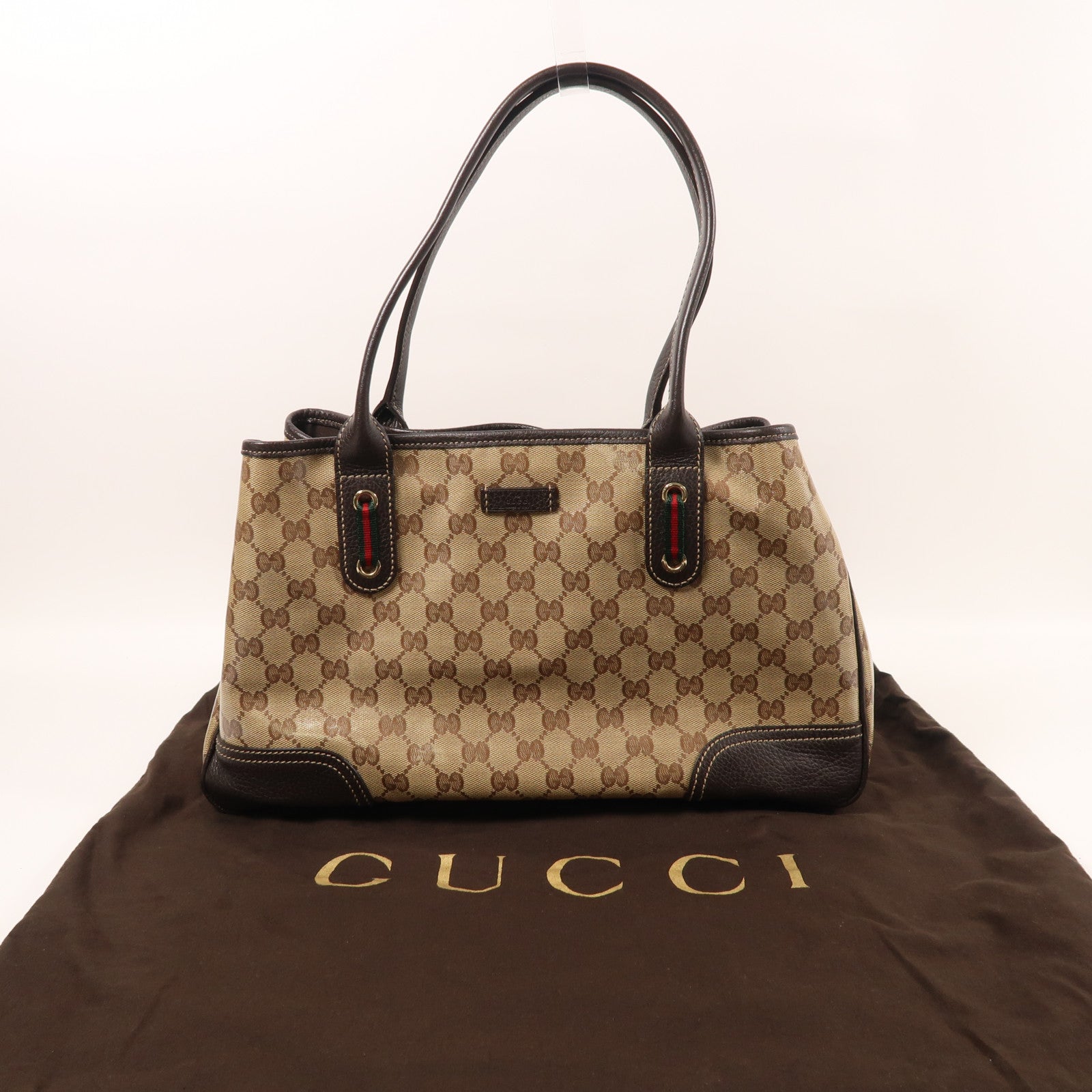 GUCCI PVC Shoulder Bag金扣肩背袋