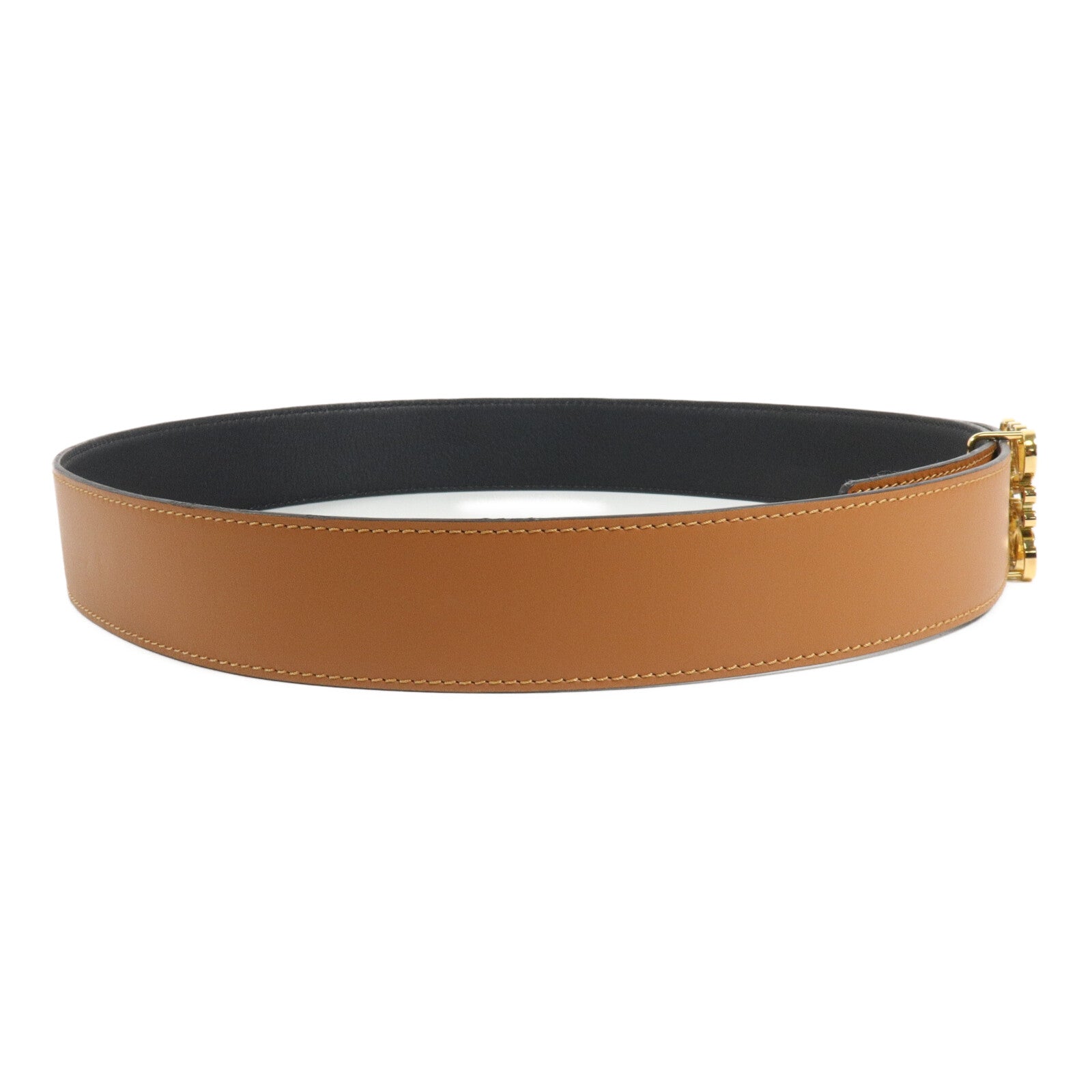 LOEWE 牛皮皮革Reversible Anagram Belt皮帶