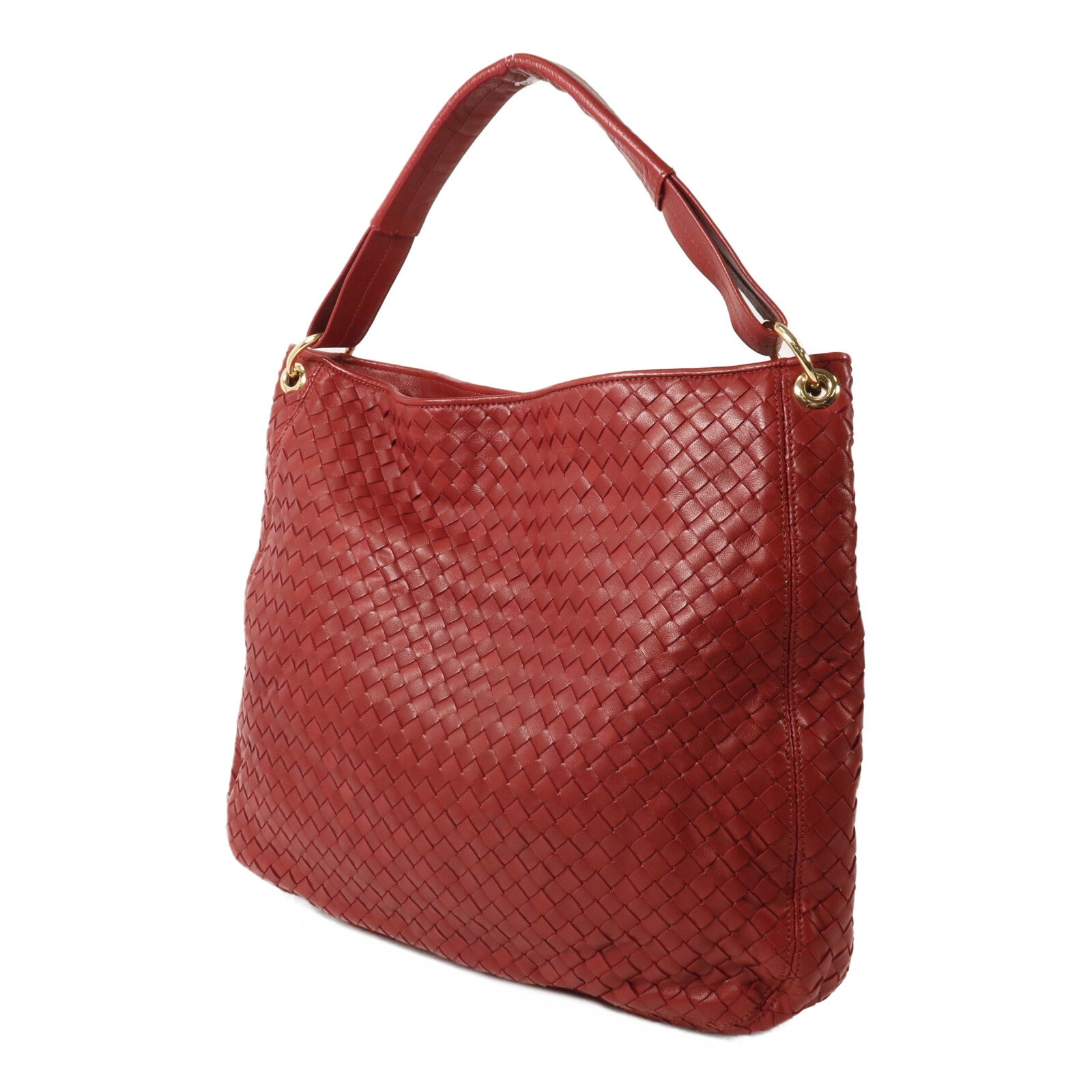 BOTTEGA VENETA 羊皮皮革Intrecciato Hobo Bag肩背袋